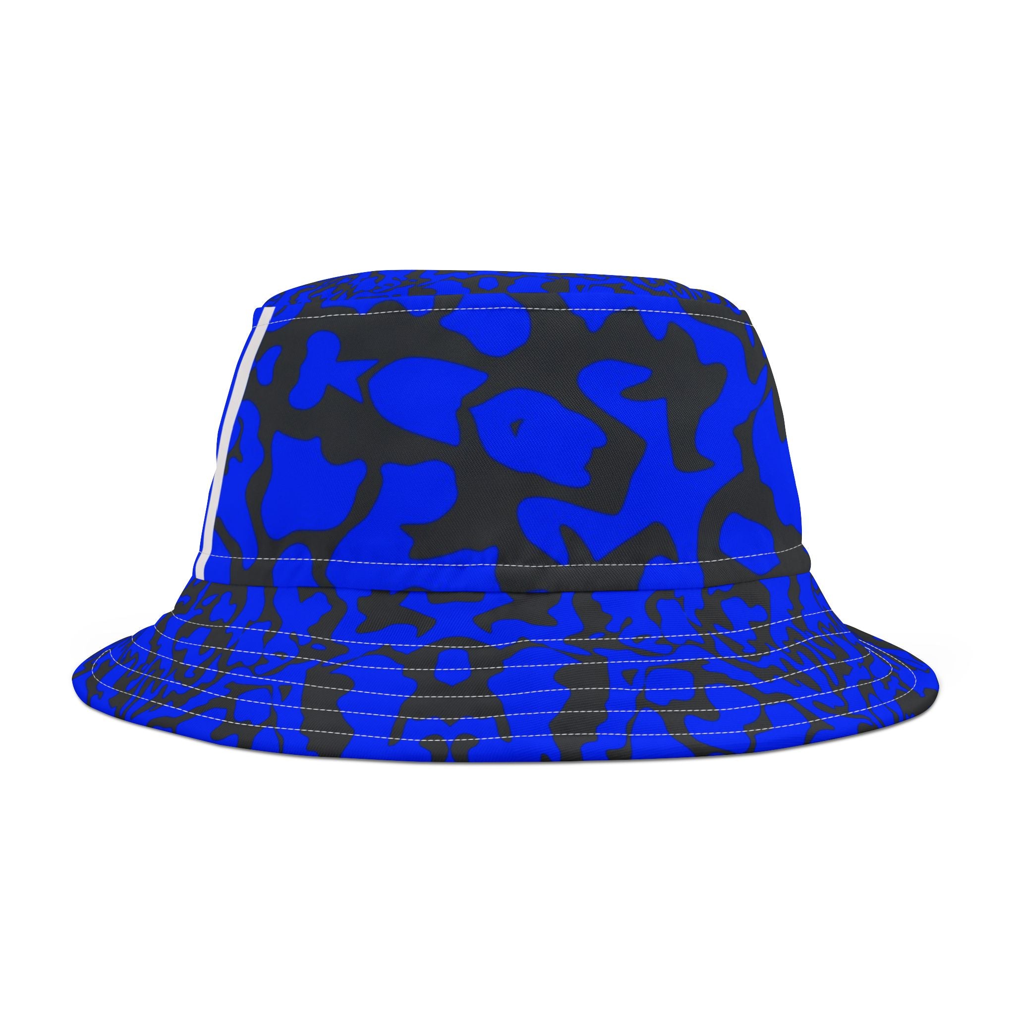 Blue Camo Bucket Hat - Trendy Summer Accessory, Festival Hat, Casual Style, Vacation Must-Have, Outdoor Adventure