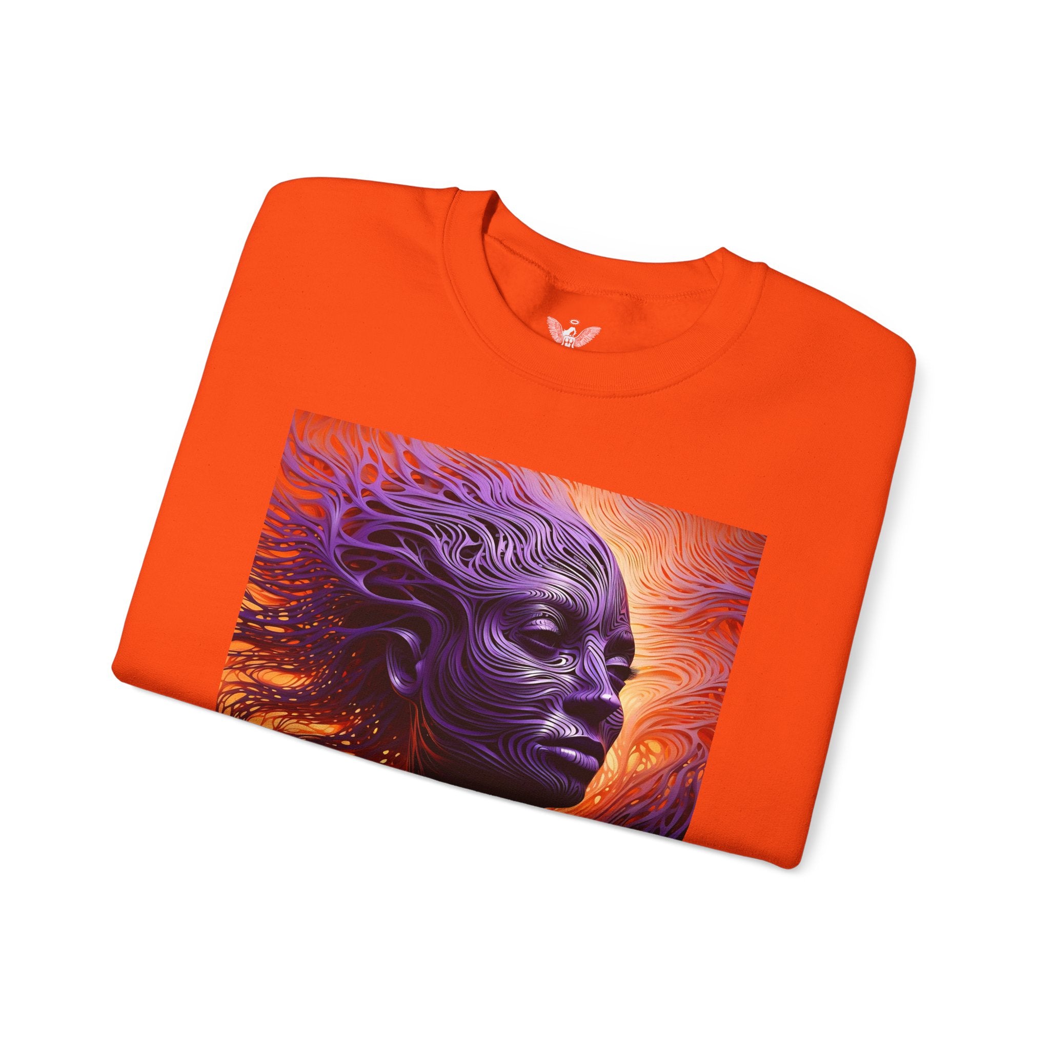 Purple Wind Mystical Abstract Unisex Sweatshirt - Angel Body