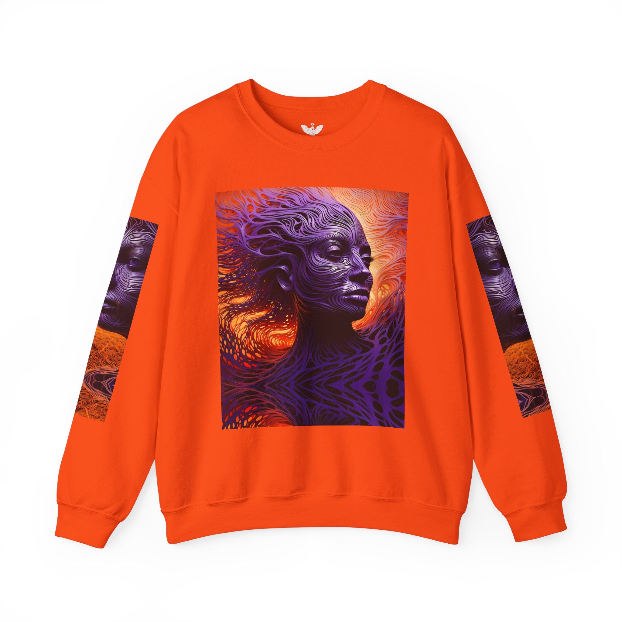 Purple Wind Mystical Abstract Unisex Sweatshirt - Angel Body