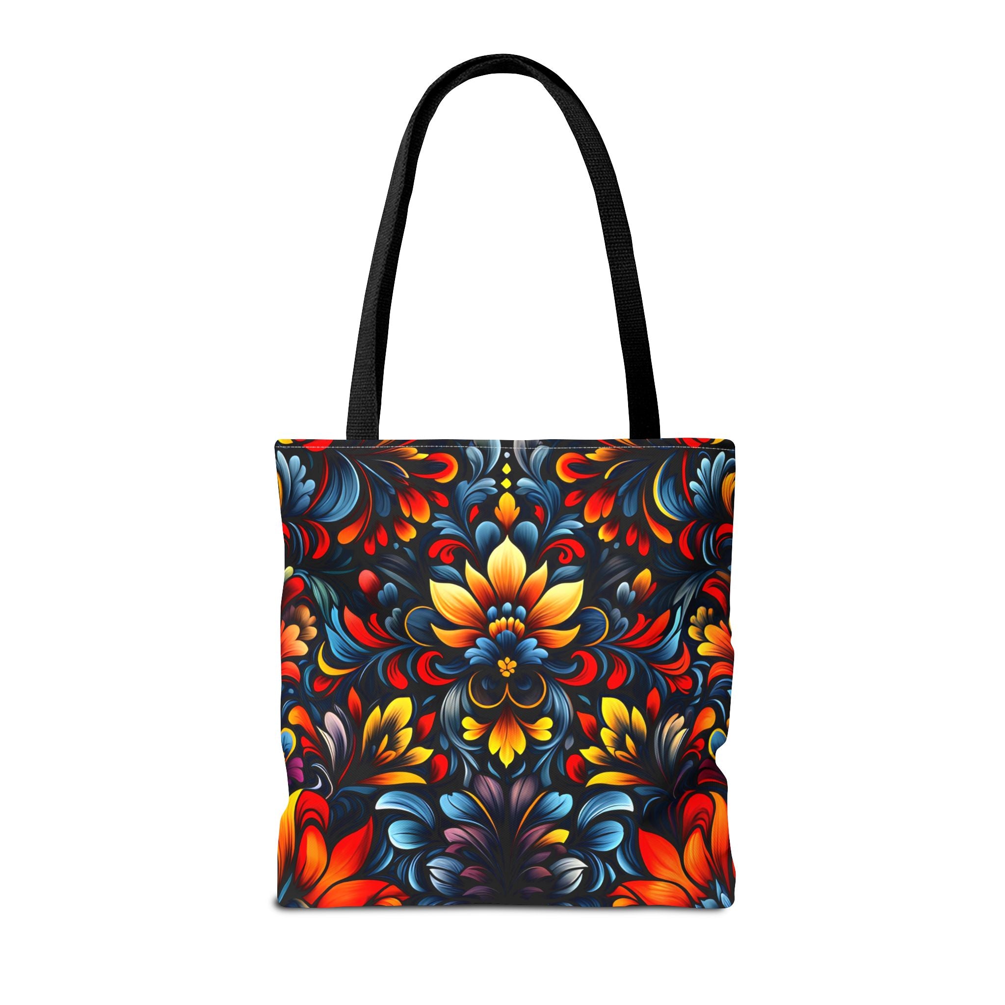 Vibrant Floral Tote Bag - Colorful Pattern for Everyday Use - Angel Body