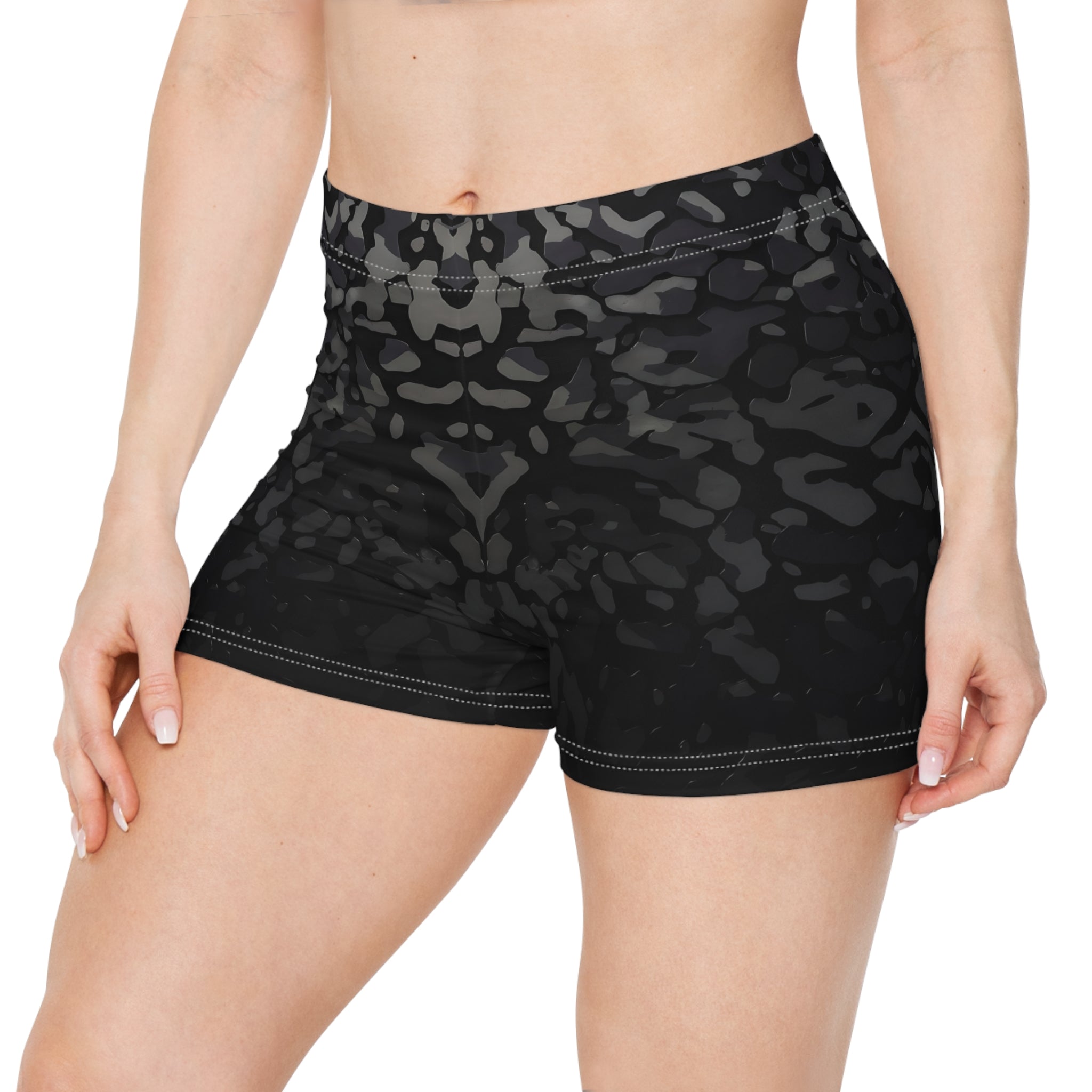Stylish Women's Camo Print Shorts for Casual Wear - Angel Body
