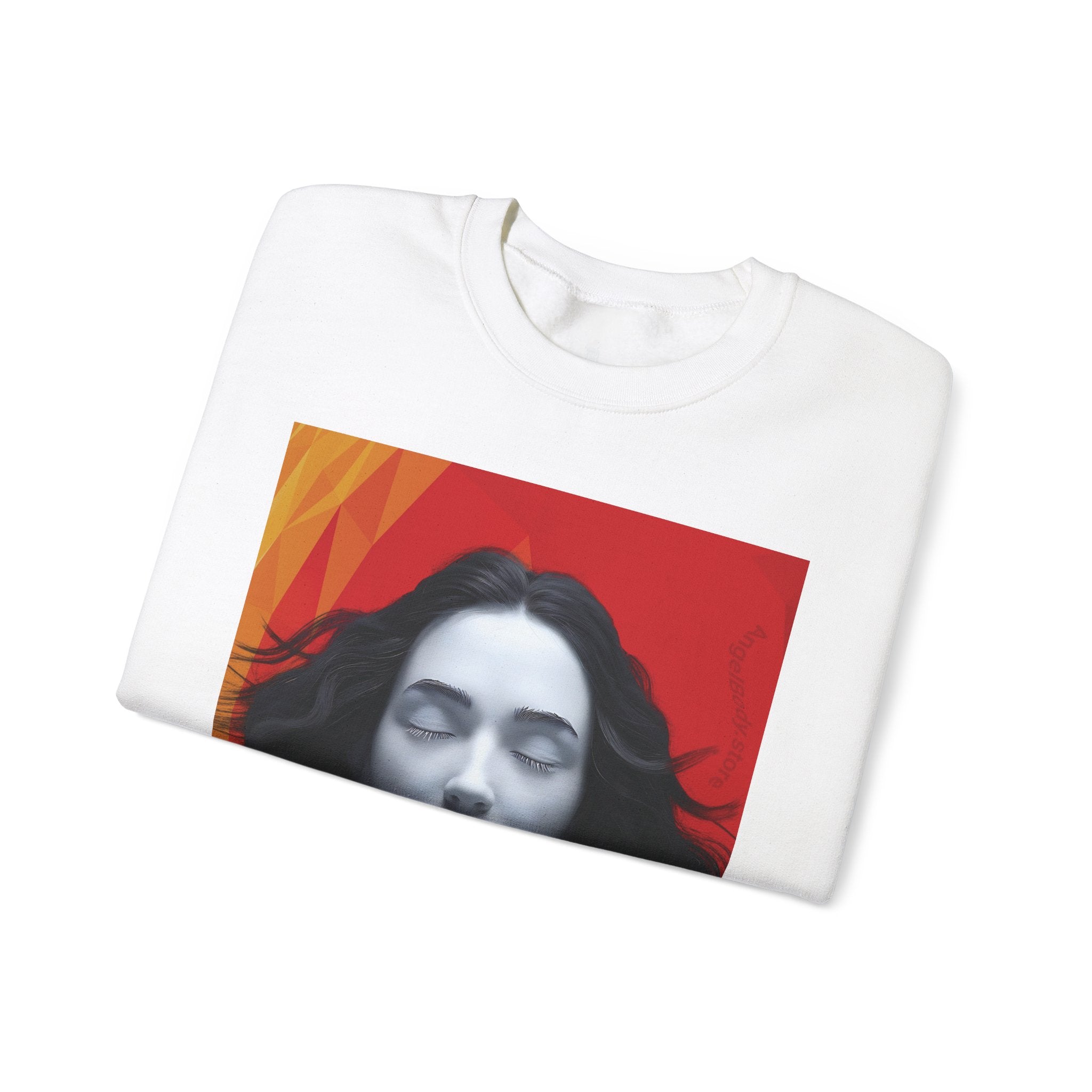 Abstract Art & Floral Sweatshirt - Angel Body