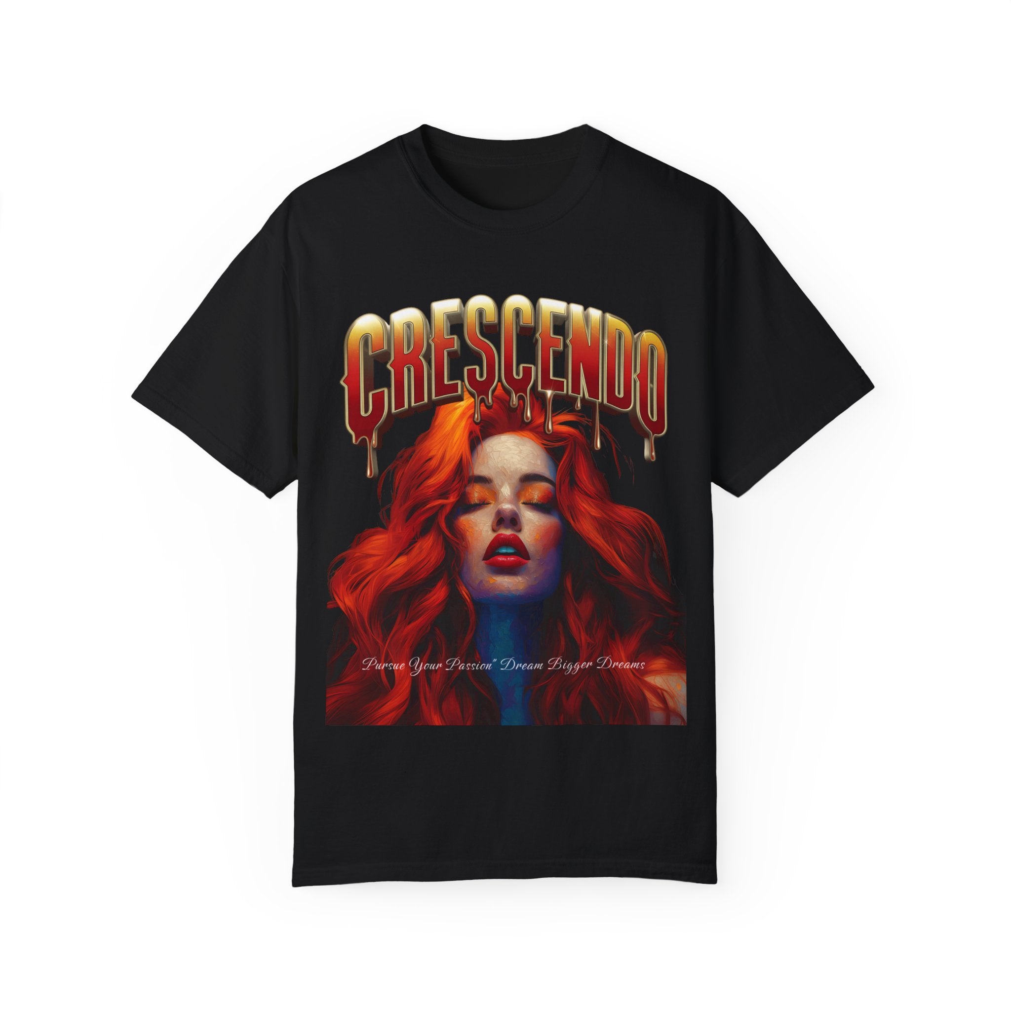 CRESCENDO a shirt with a message Take your life to the highest heights Unisex Garment-Dyed T-Shirt - Vibrant Artistic Tee - Angel Body