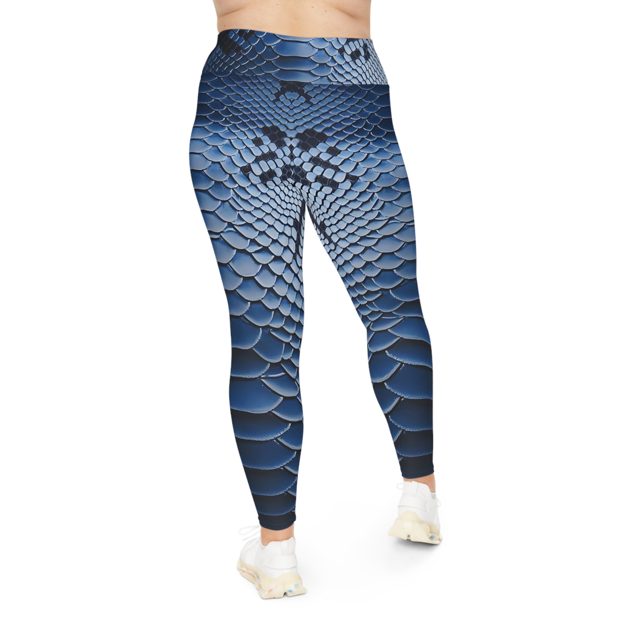 Stylish Plus Size Snake Print Leggings - Perfect for Active Living and Casual Wear - Angel Body