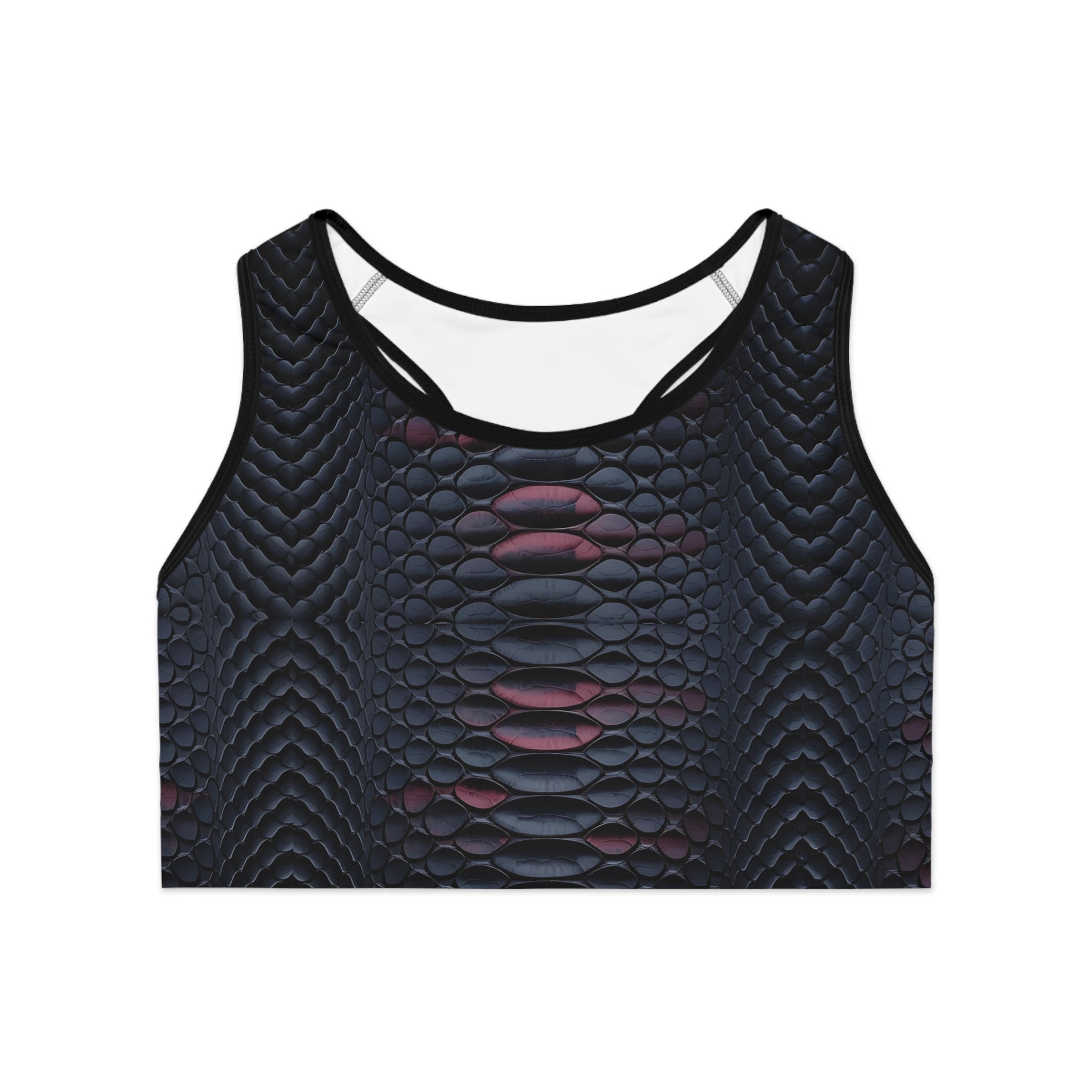 Stylish Snake Print Sports Bra - Perfect for Activewear & Fitness Enthusiasts