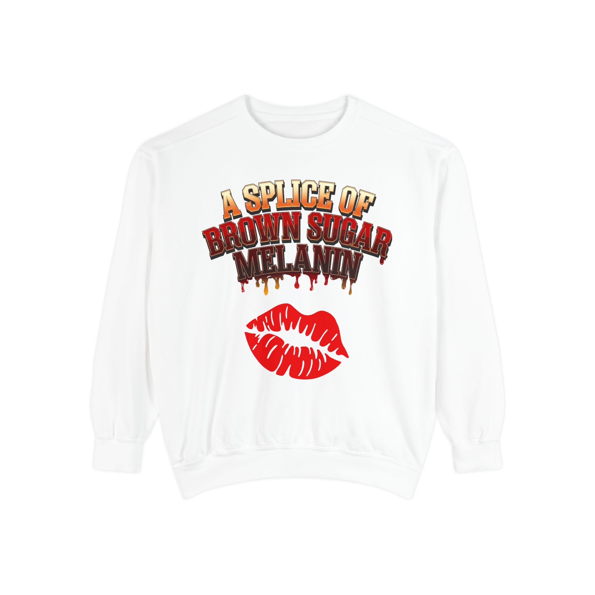 A Splice of Brown Sugar Melanin Unisex Sweatshirt - Comfortable & Stylish for All Occasions - Angel Body