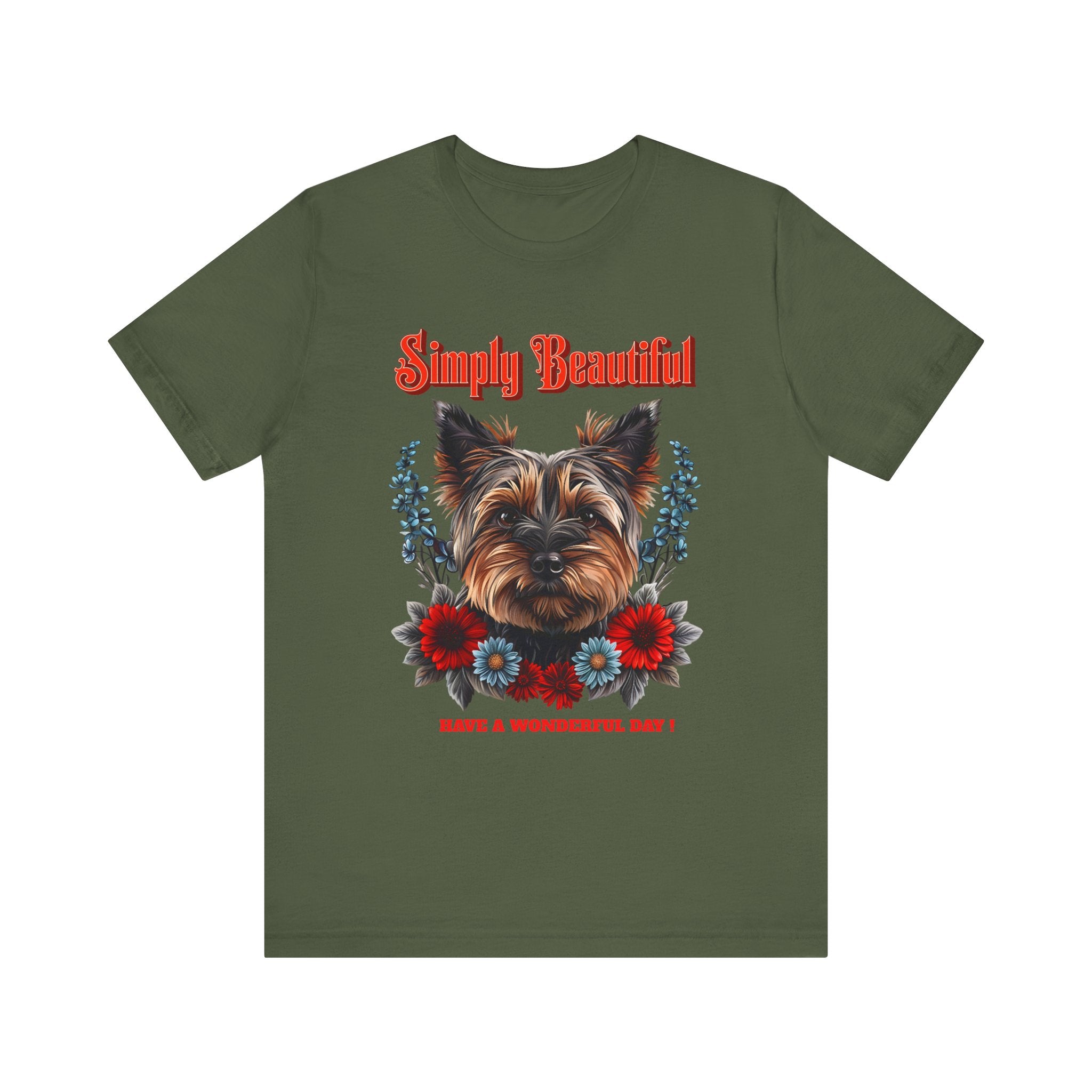 Unisex Jersey Short Sleeve Tee Simply Beautiful Yorkshire Puppy - Angel Body