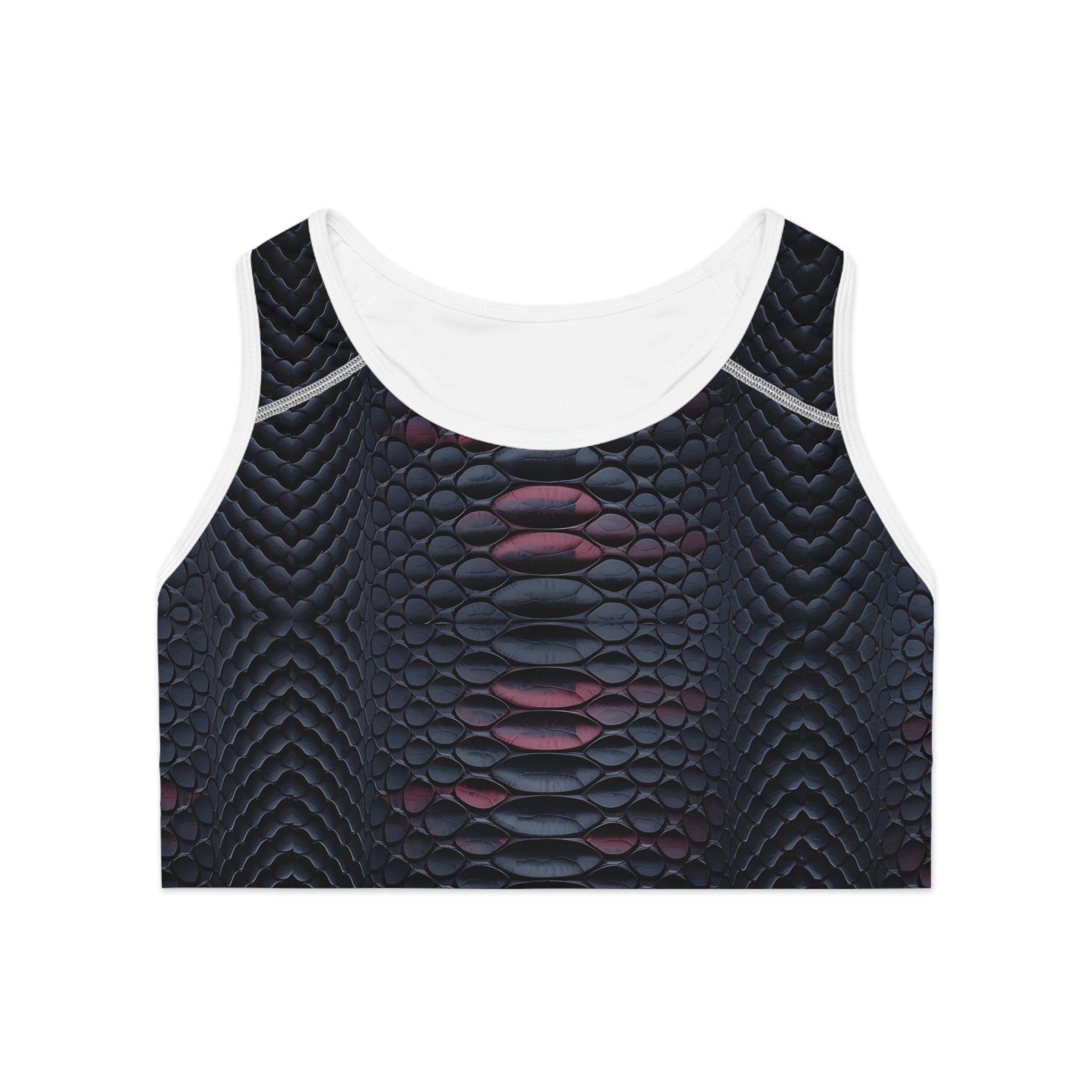 Stylish Snake Print Sports Bra - Perfect for Activewear & Fitness Enthusiasts