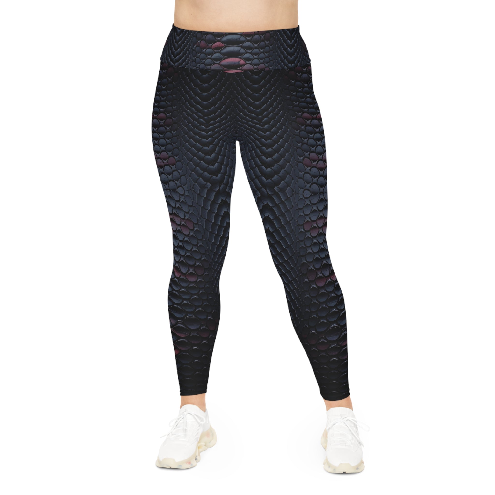 Black Python Leggings