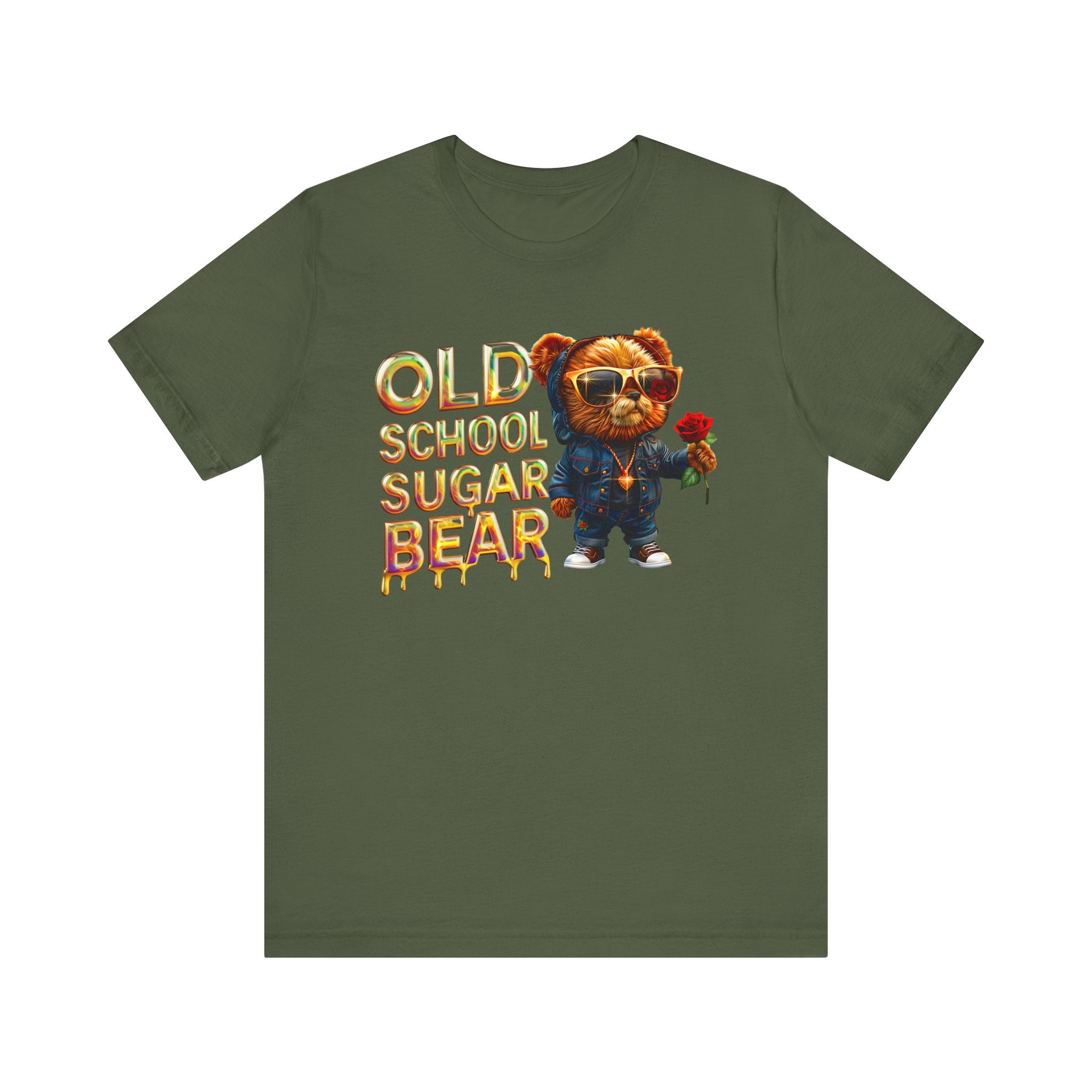 Unisex Jersey Short Sleeve Tee Old school sugar bear - Angel Body