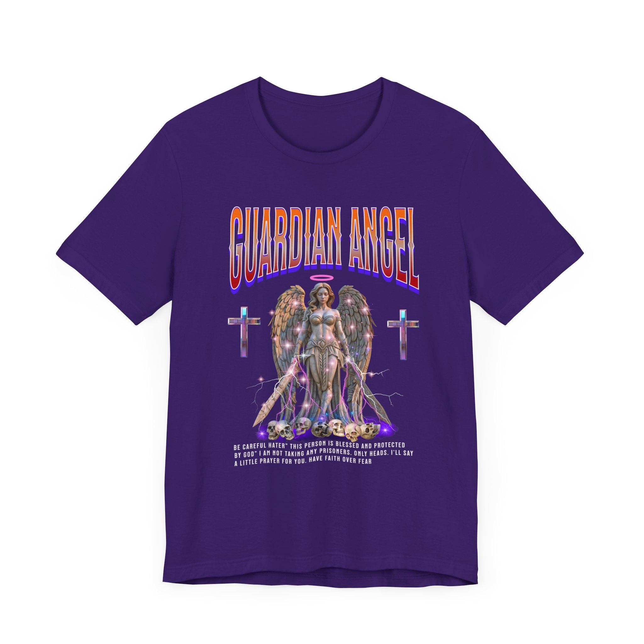 Unisex Jersey Short Sleeve Tee: Guardian Angel Spiritual Warrior and Protector of Blessed Soul's - Angel Body