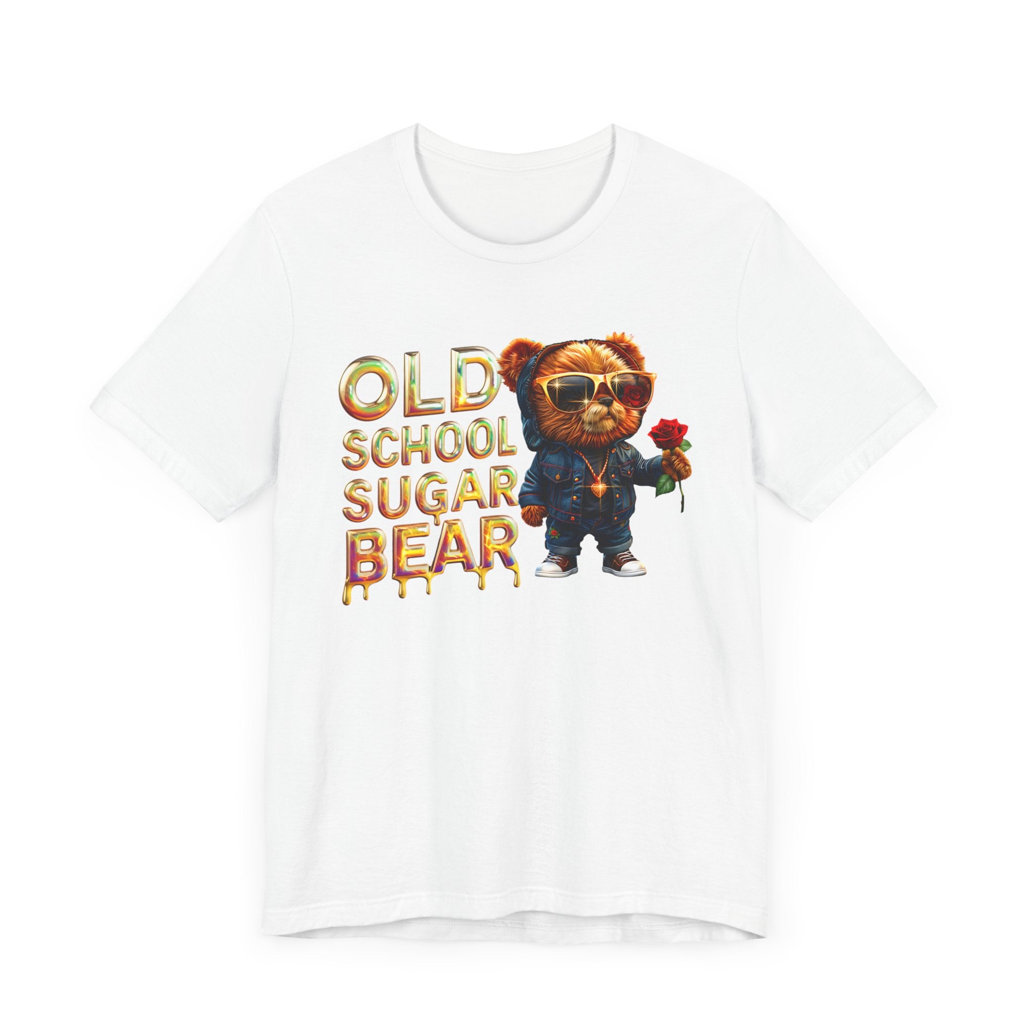 Unisex Jersey Short Sleeve Tee Old school sugar bear - Angel Body