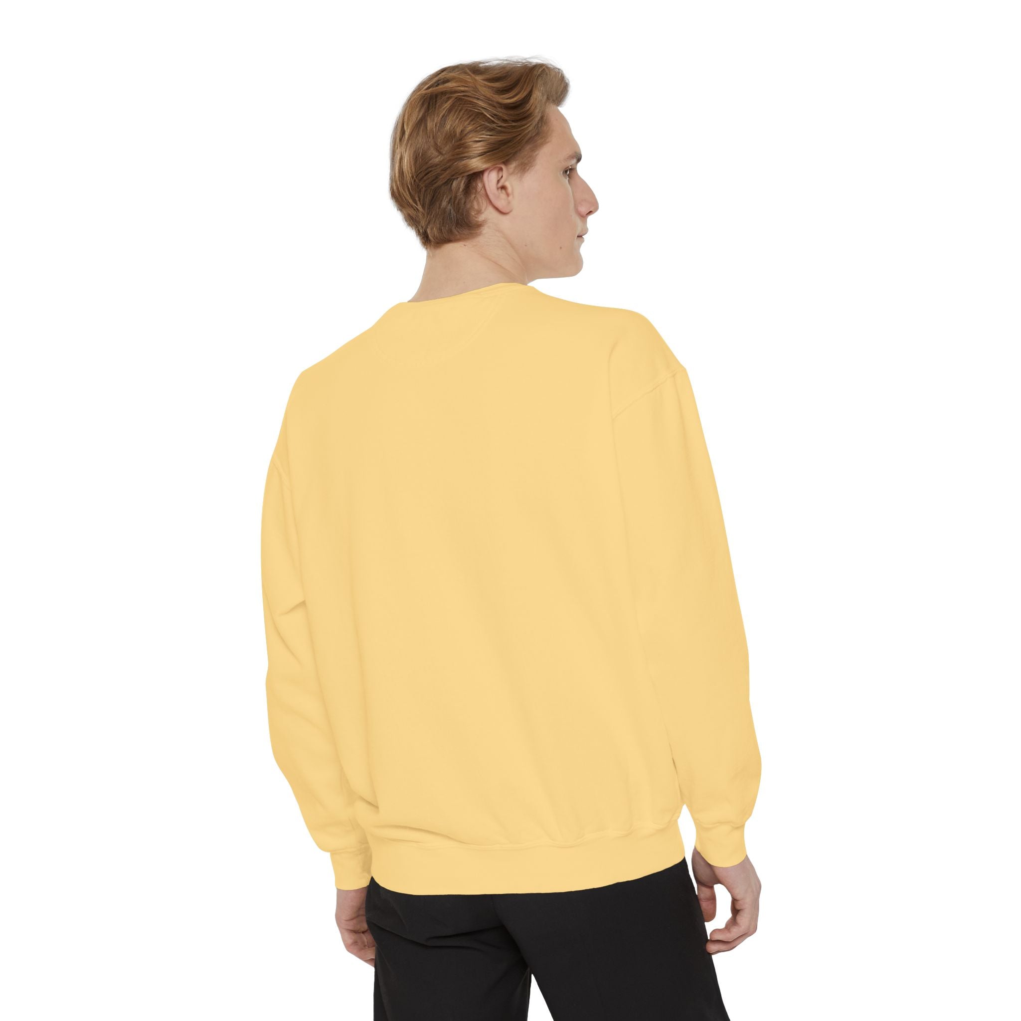 Unisex Garment-Dyed Sweatshirt That says Simply Beautiful - Angel Body