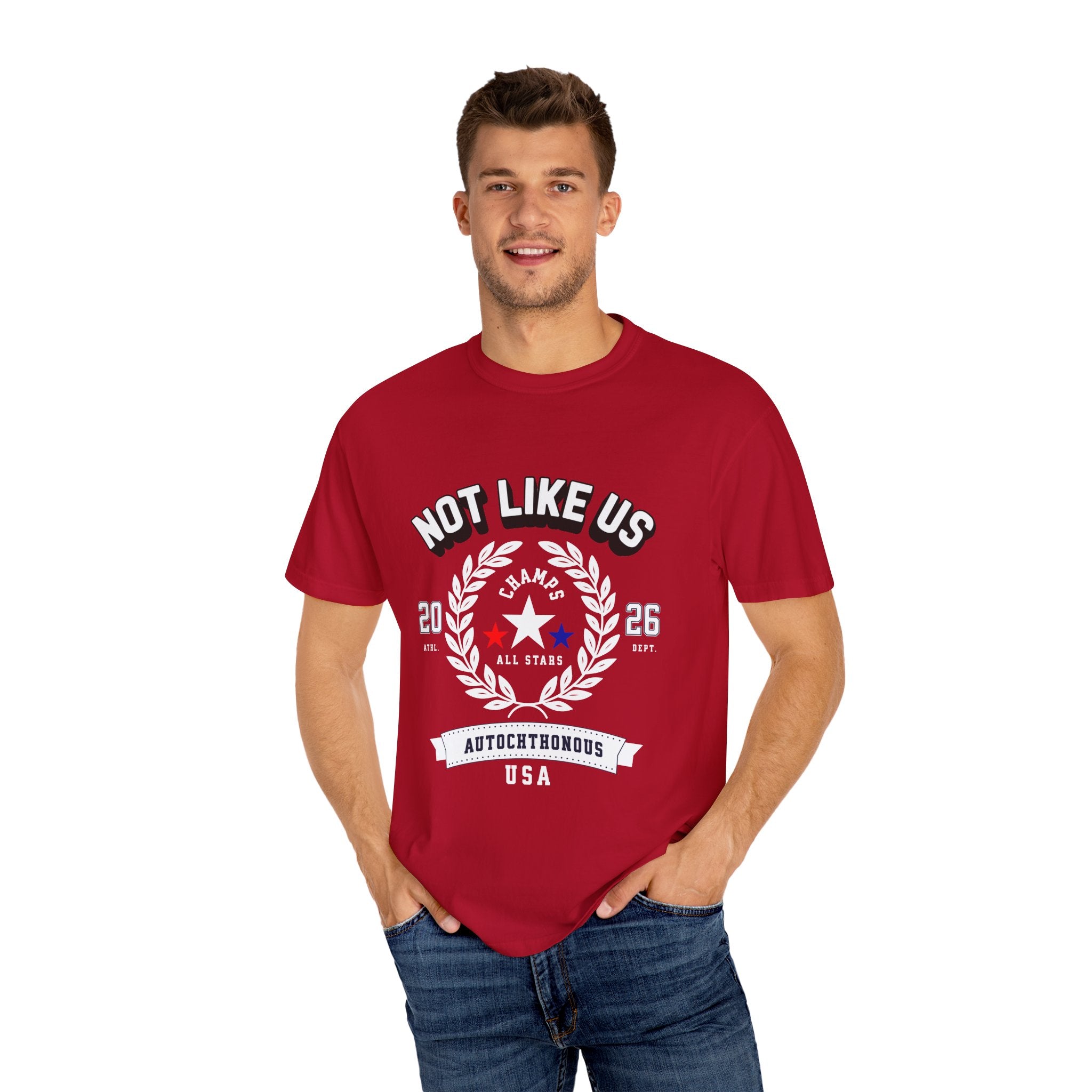 Unisex Garment-Dyed T-Shirt - 'Not Like Us' All Stars Tee - Angel Body