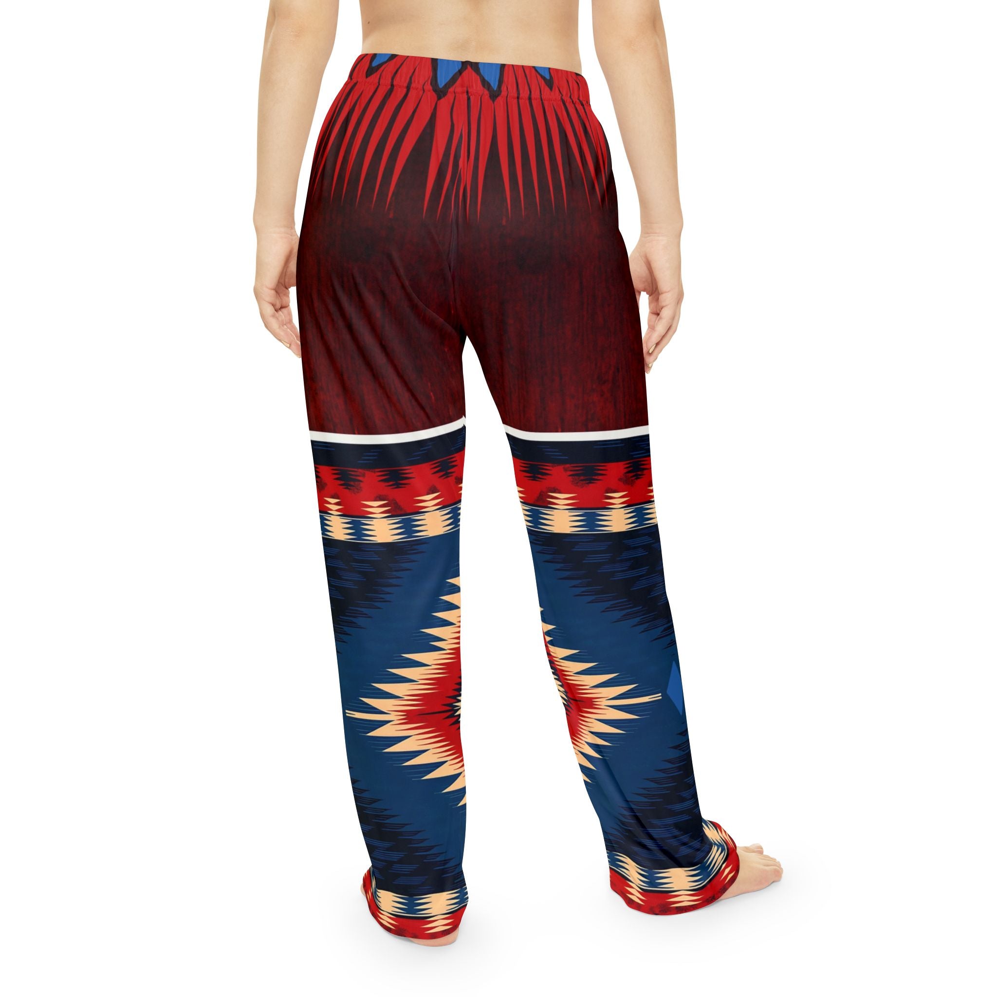 Cozy Bohemian Women's Pajama Pants - Colorful Ethnic Print for Relaxation & Sleep - Angel Body