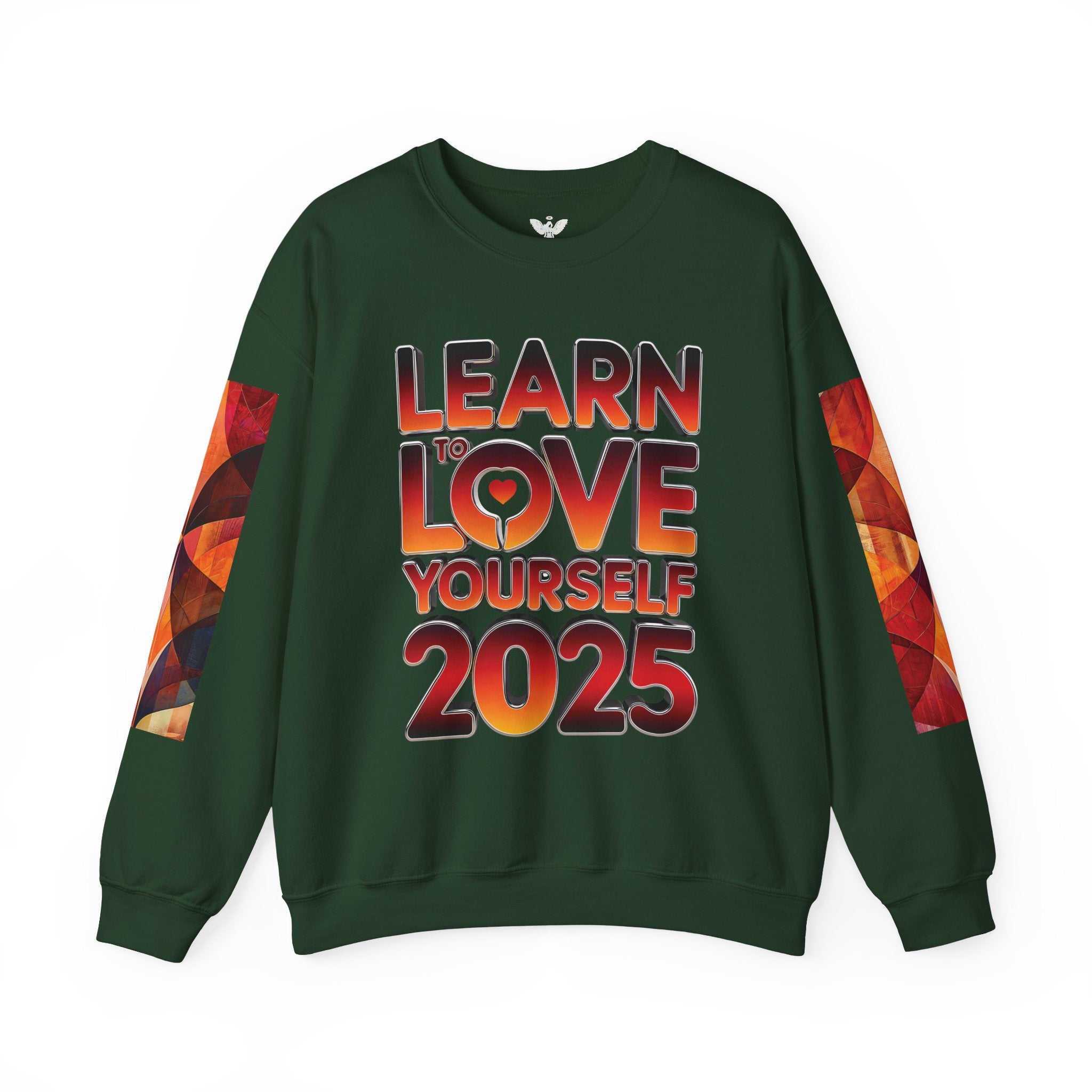 Learn to Love Yourself 2025 Crewneck Sweatshirt - Angel Body
