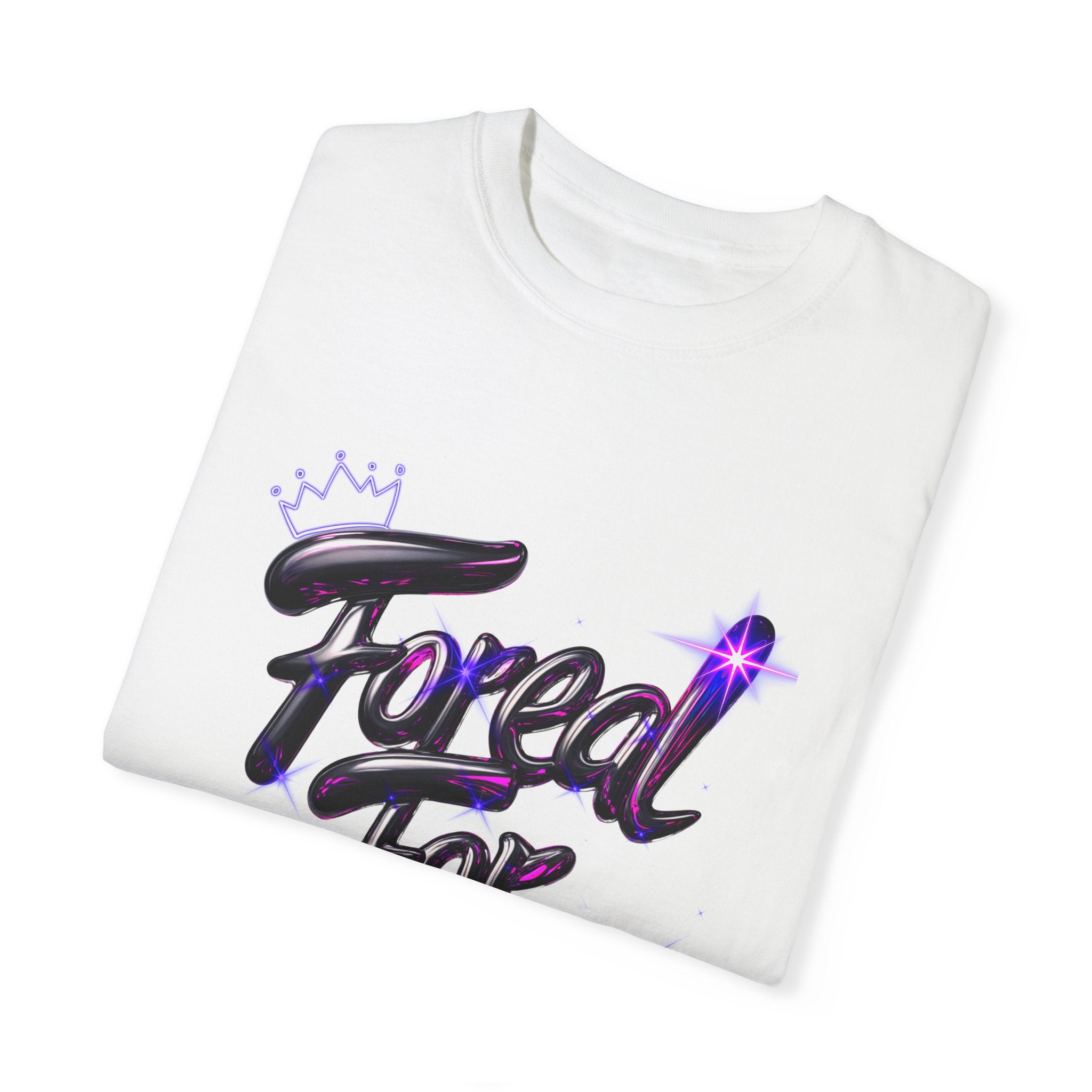 Unisex Garment-Dyed T-shirt - "For Real!" Stylish Statement Tee