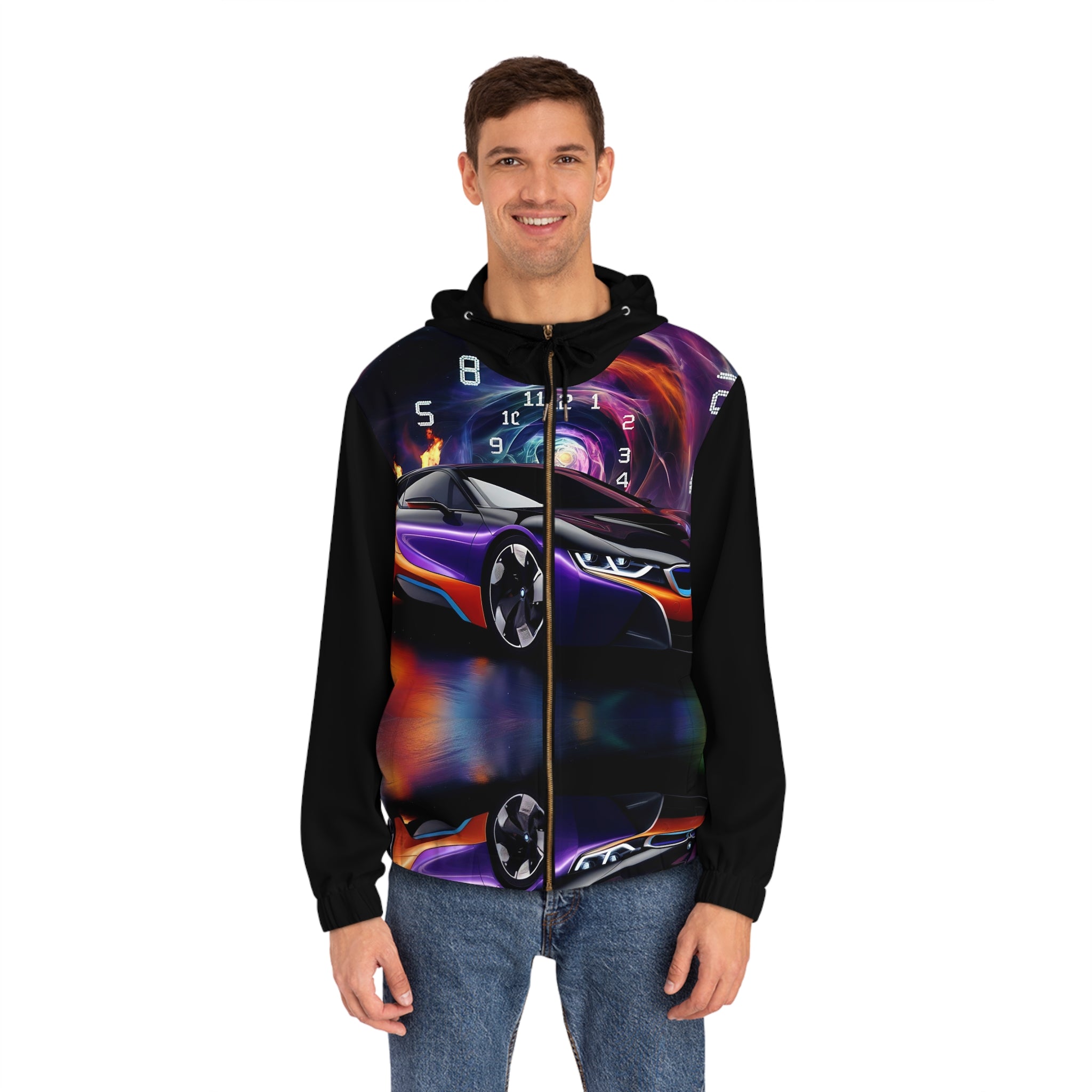 Men's Futuristic Seed Racer Car Hoodie - Angel Body