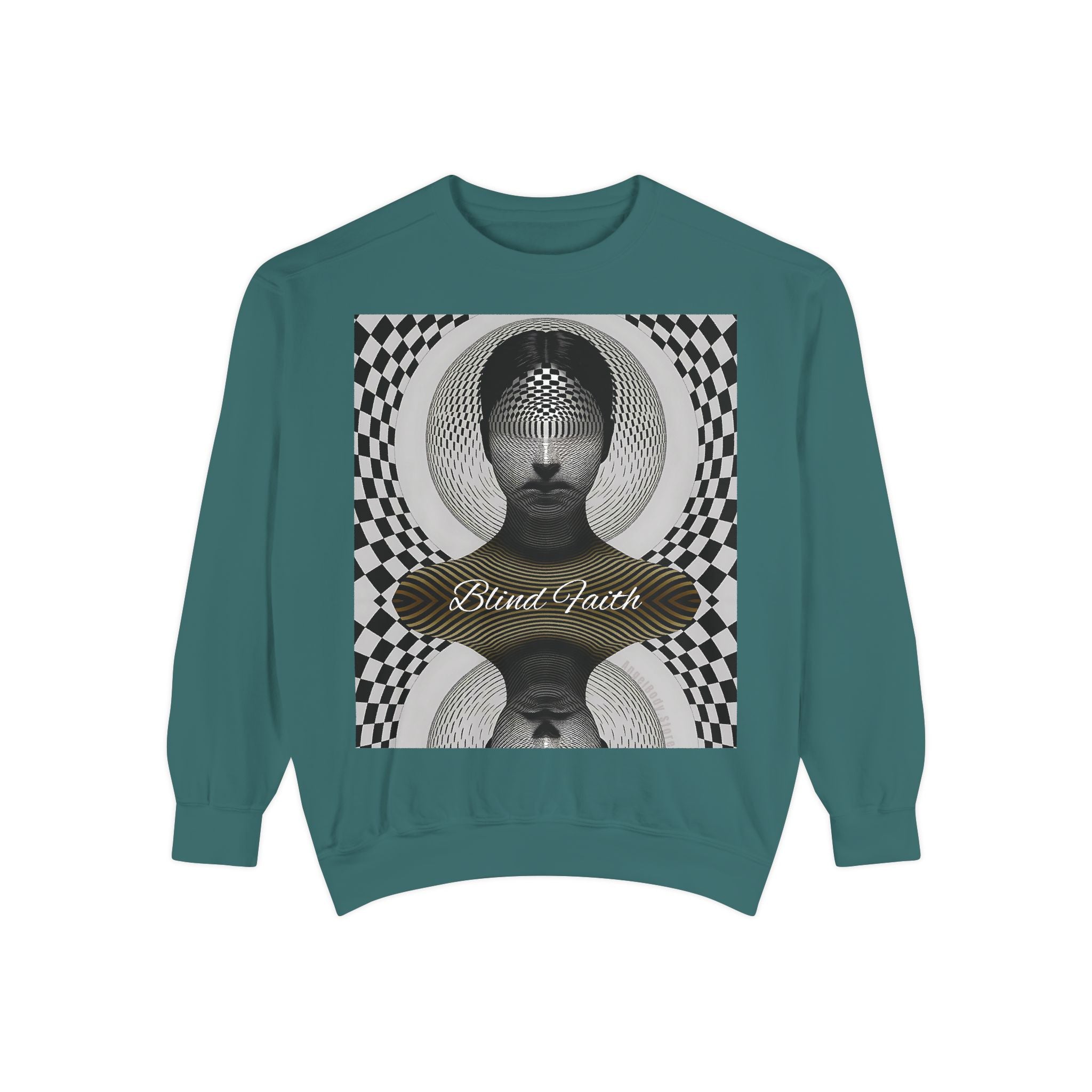 Mystical Mind Sweatshirt - Blind Faith Psychedelic Design for Art Lovers - Angel Body
