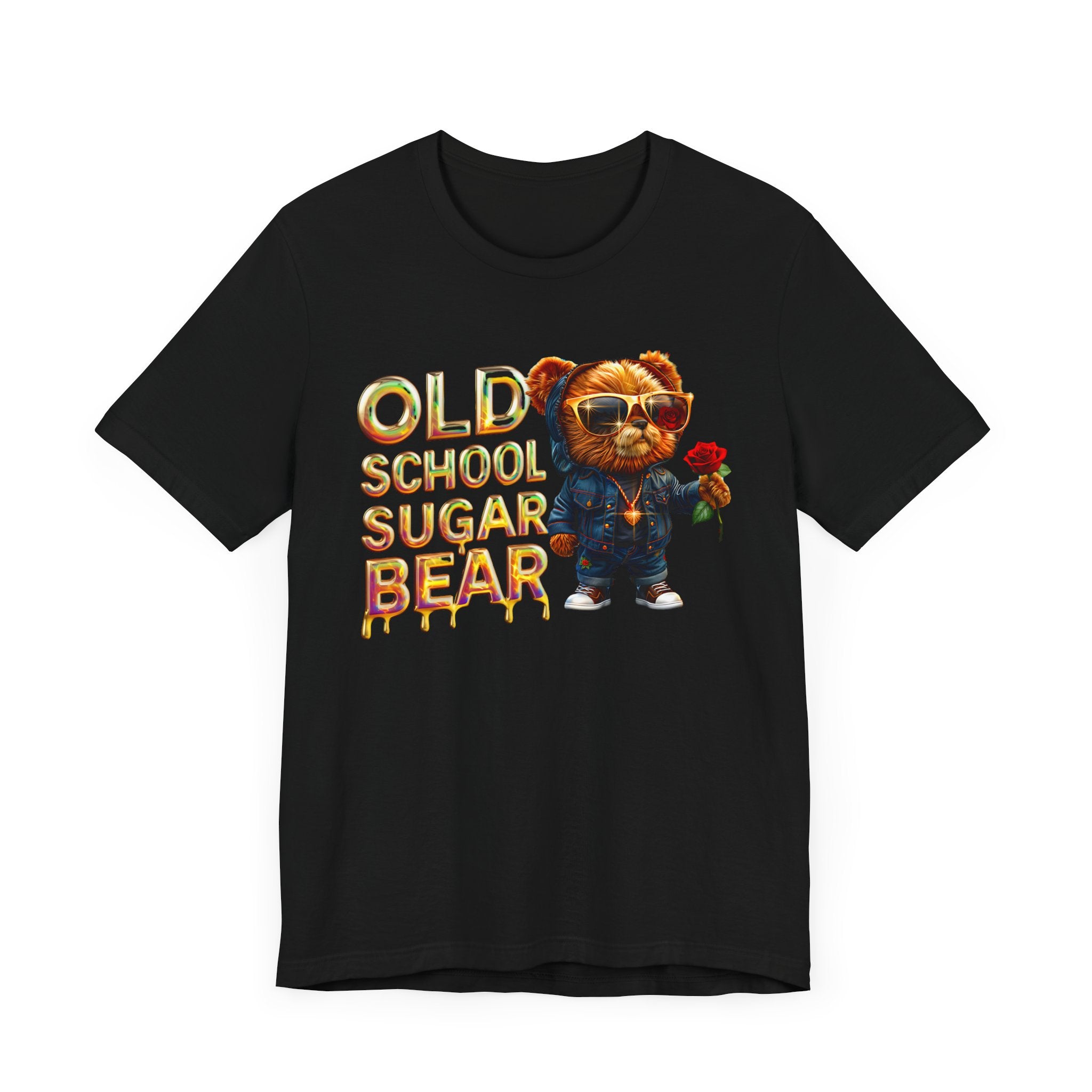 Unisex Jersey Short Sleeve Tee Old school sugar bear - Angel Body