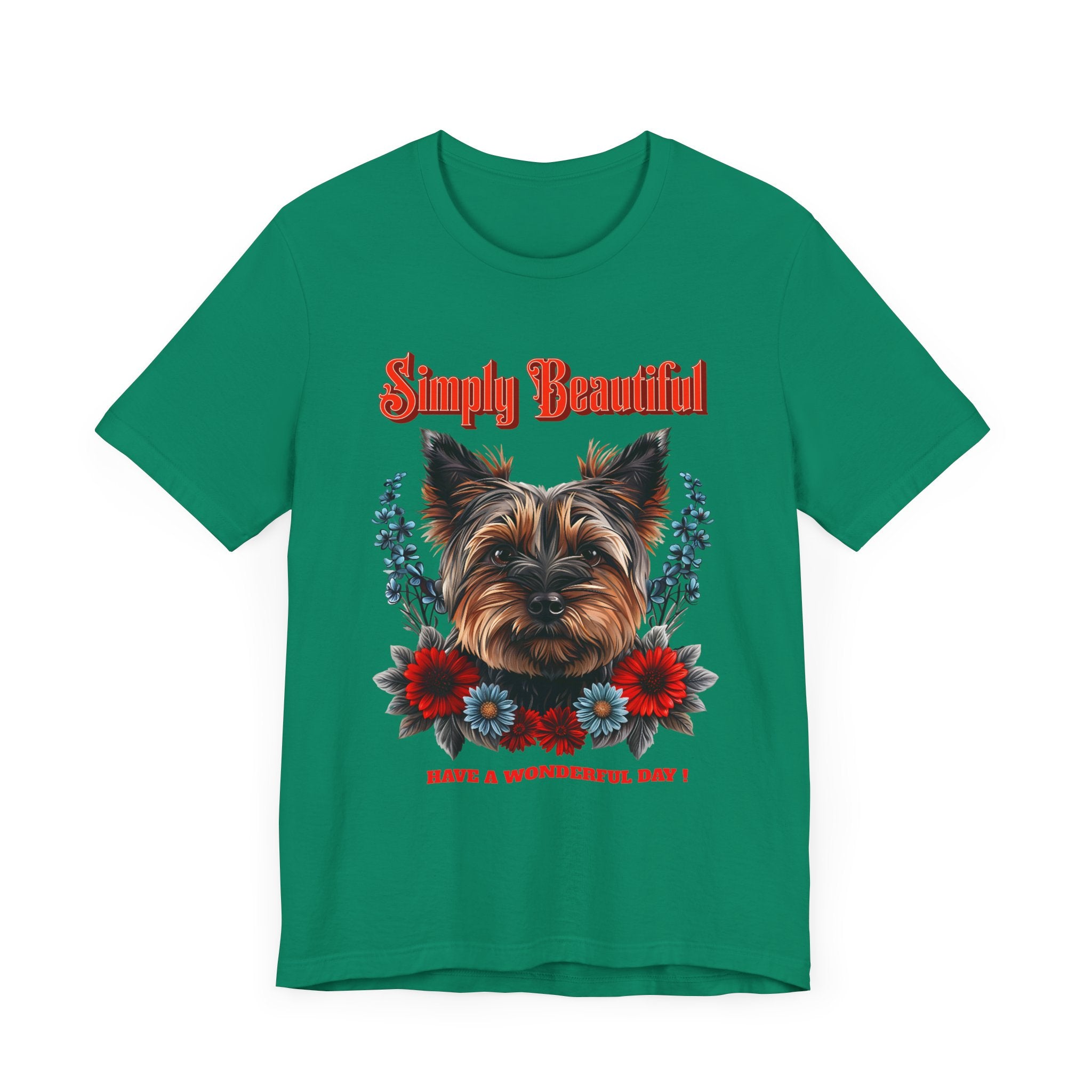 Unisex Jersey Short Sleeve Tee Simply Beautiful Yorkshire Puppy - Angel Body