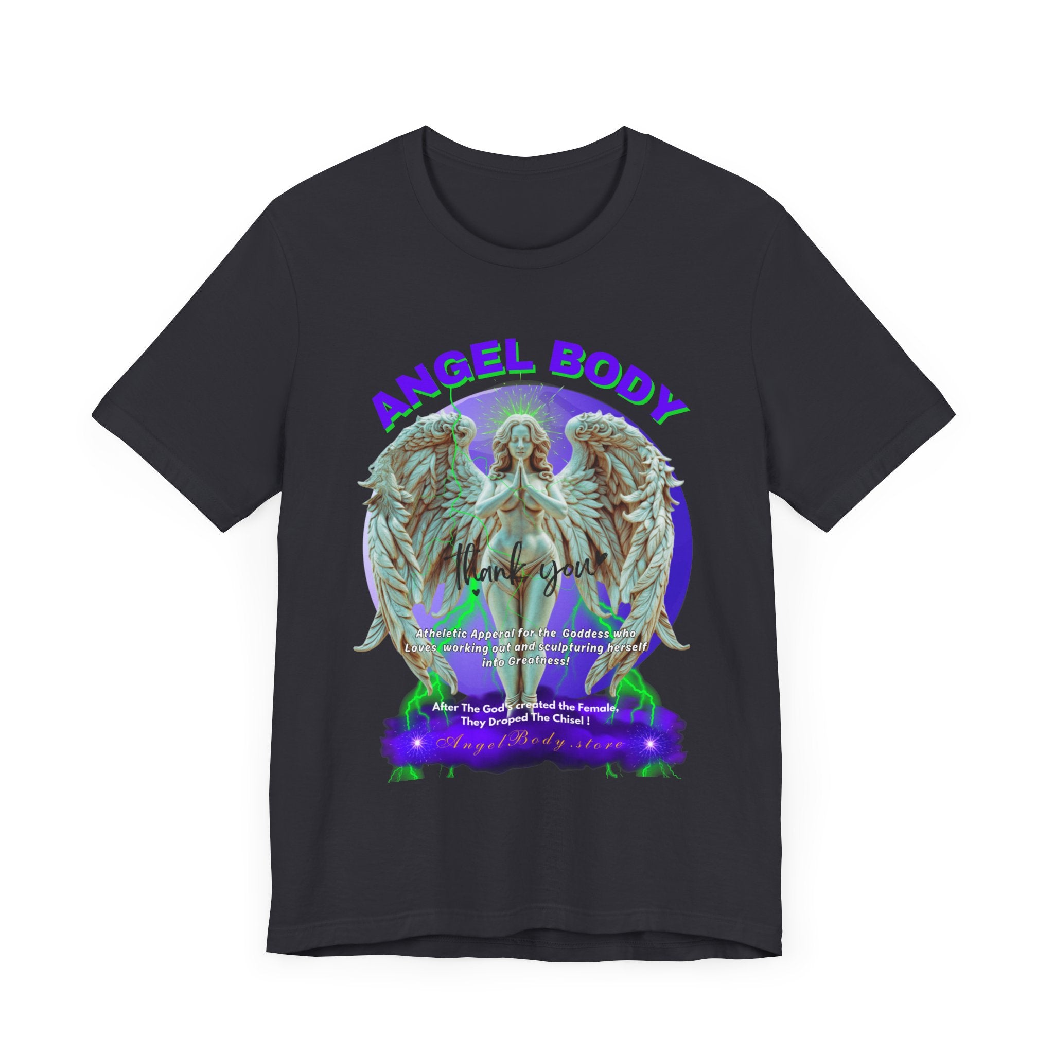 Unisex Jersey Short Sleeve Tee: Guardian Angel Spiritual Warrior 4 - Angel Body