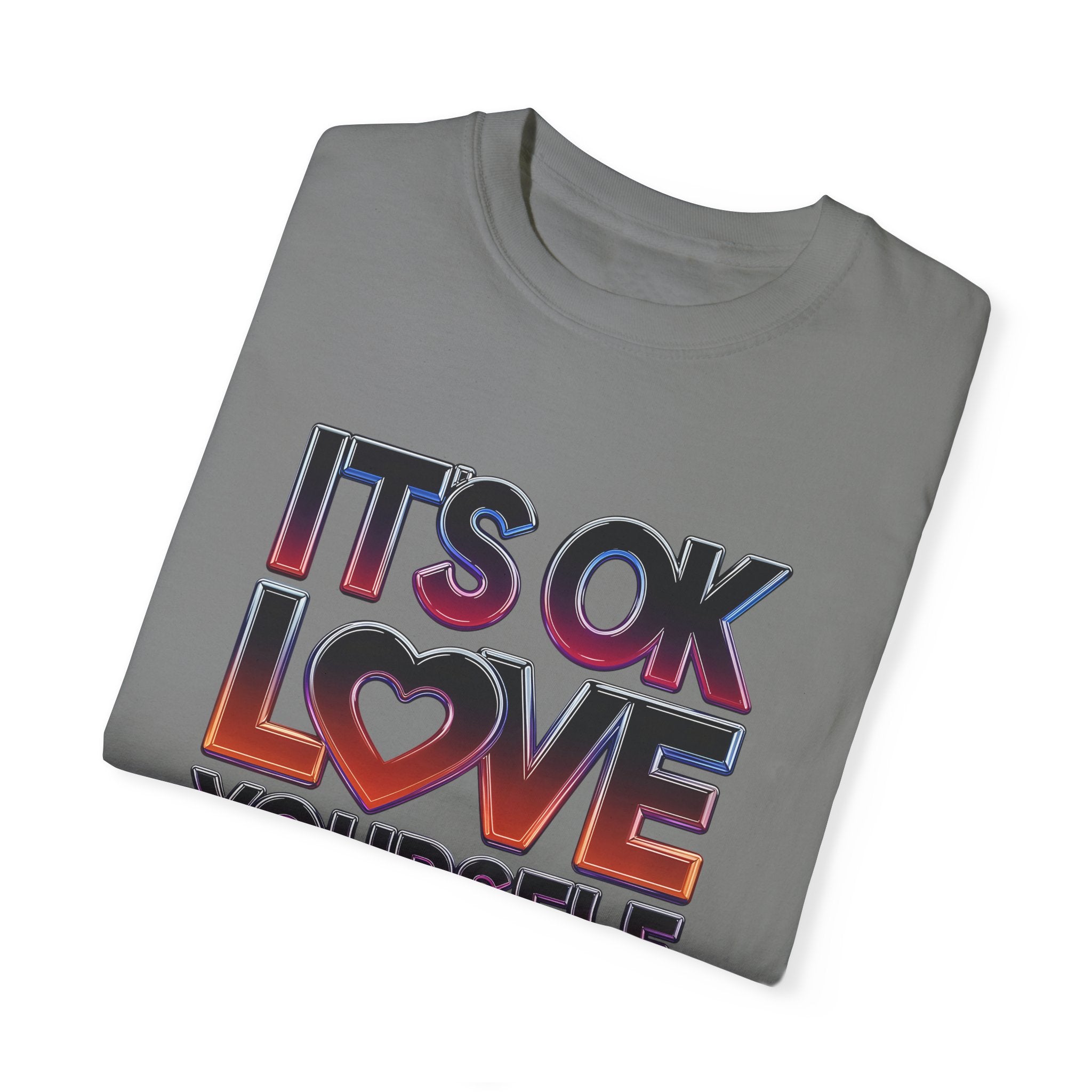 Positive Vibes Unisex T-Shirt - 'It's OK to Love Yourself 1st' - Angel Body