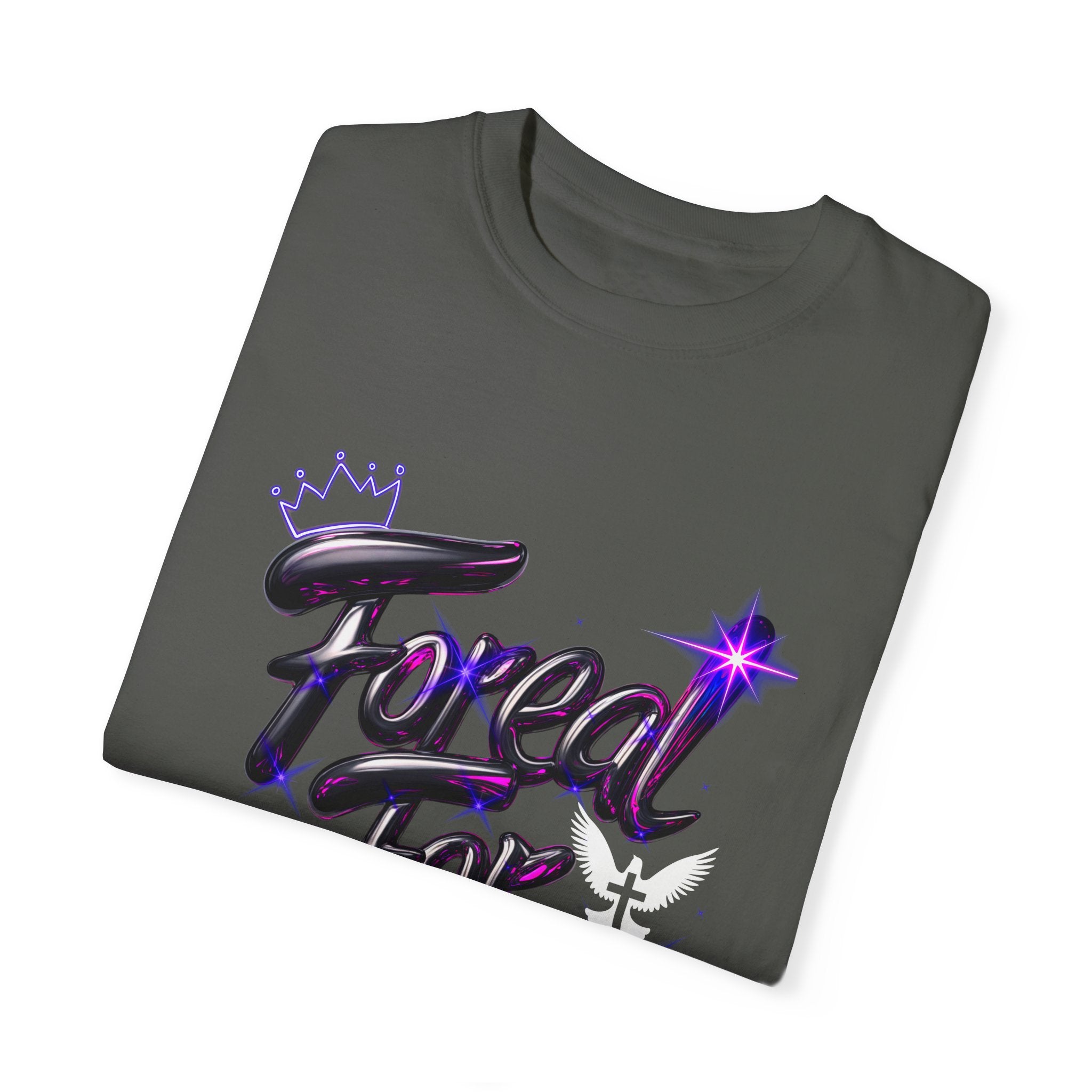 Unisex Garment-Dyed T-shirt - "For Real!" Stylish Statement Tee