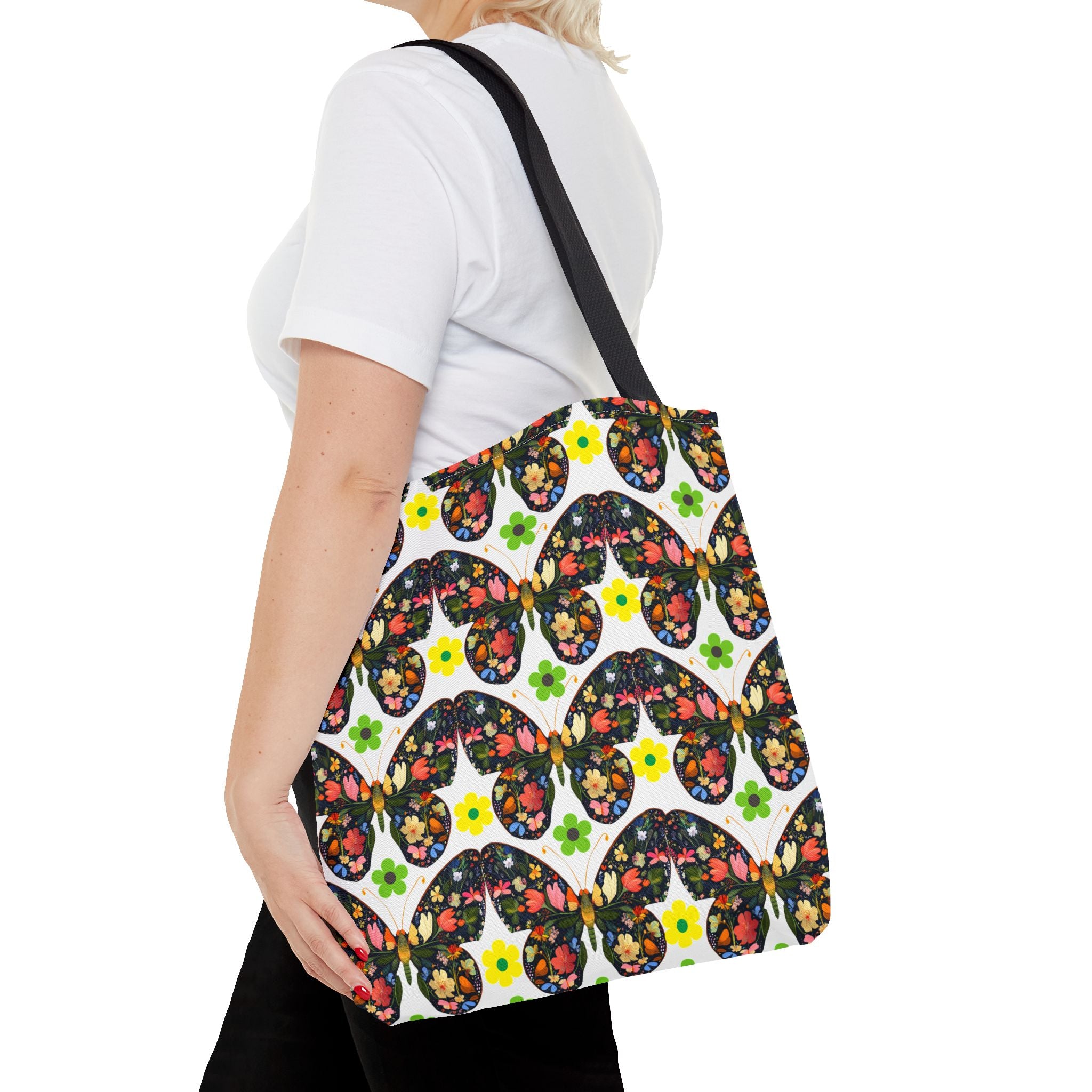 Floral Butterfly Tote Bag - Perfect for Spring Outings and Everyday Use - Angel Body