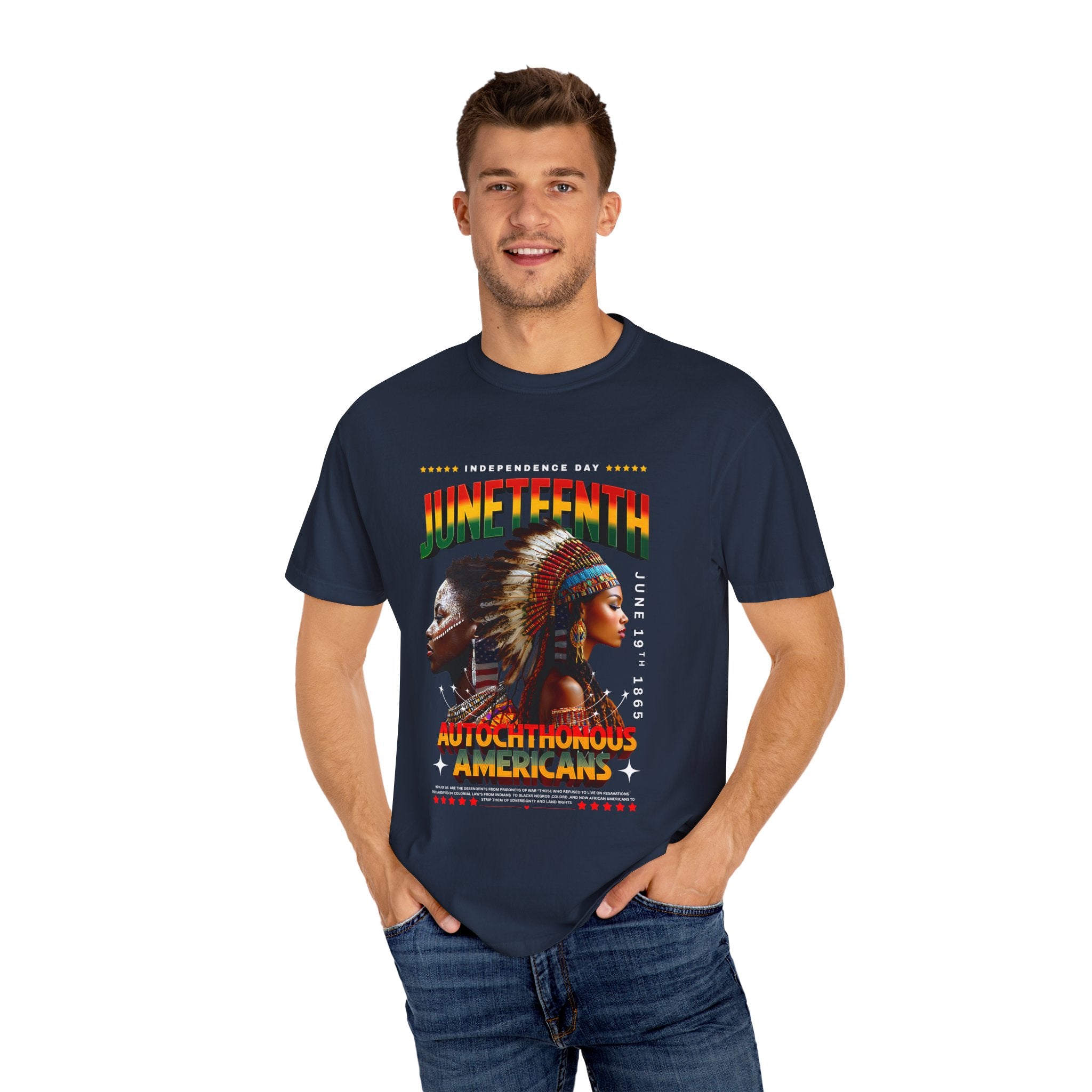 Juneteenth Celebration T-Shirt, Unisex Garment-Dyed Tee, Inclusive Pride Apparel, Heritage Shirt, Freedom Festival Wear - Angel Body
