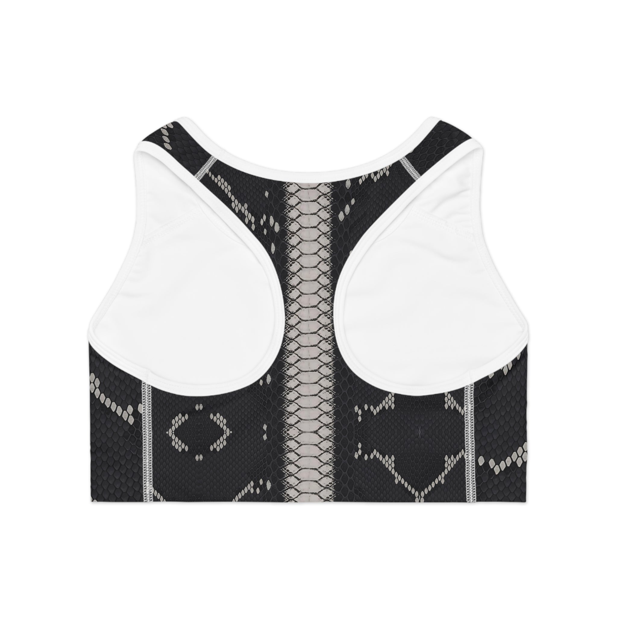 Stylish Snake Print Sports Bra for Active Women | Fitness & Yoga Gear