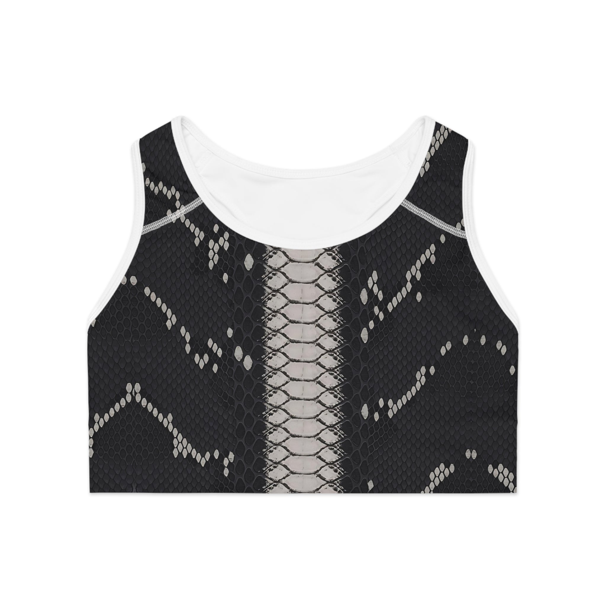 Stylish Snake Print Sports Bra for Active Women | Fitness & Yoga Gear