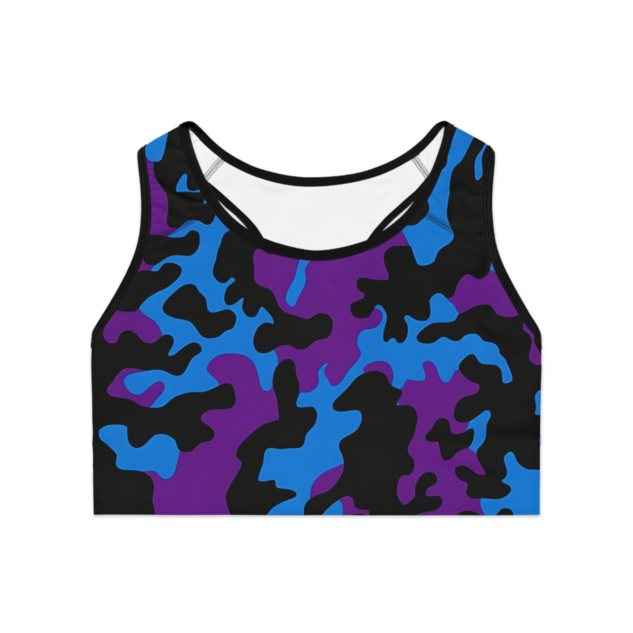 Bold Camouflage Sports Bra - Stylish Activewear for Fitness Enthusiasts - Angel Body
