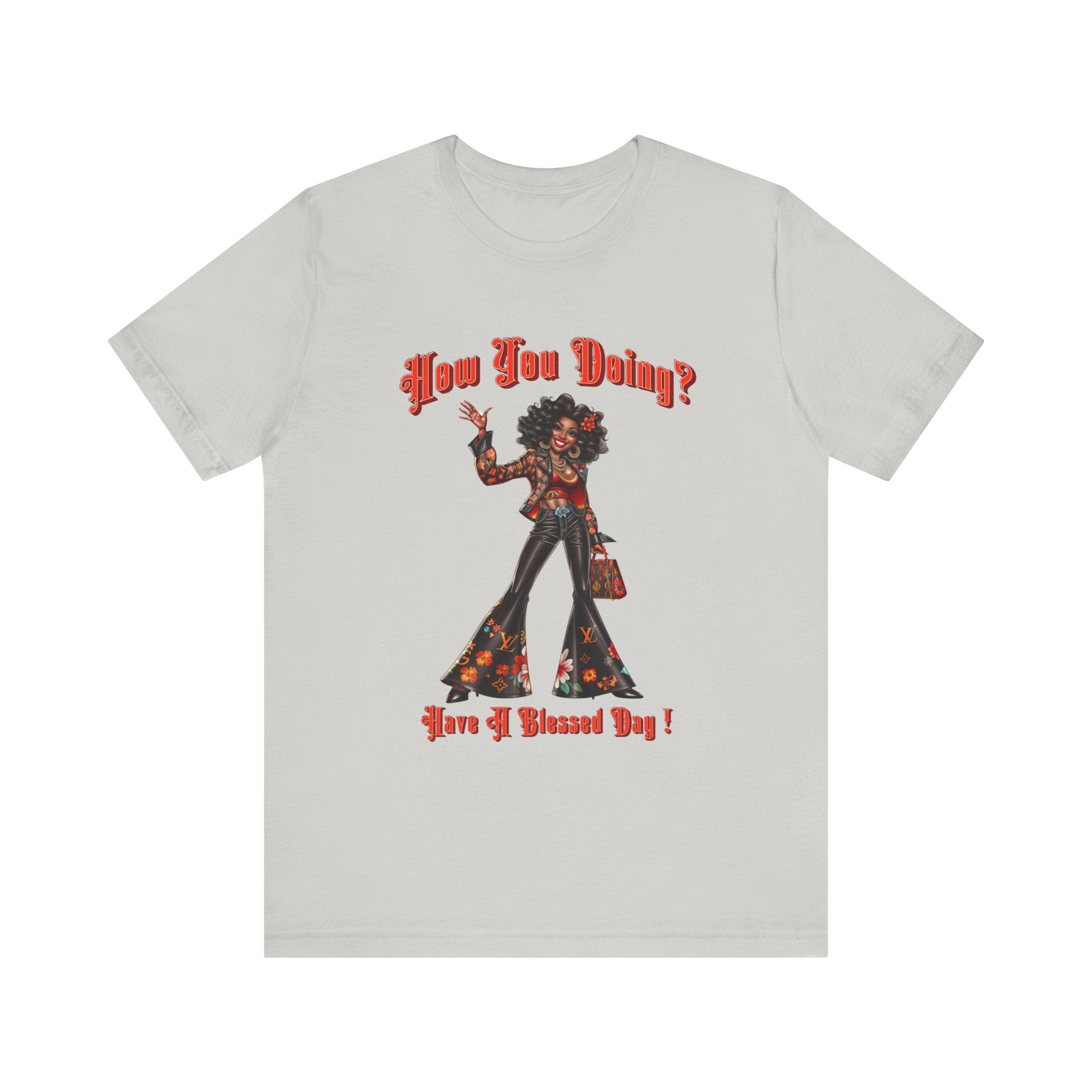 Happy Lady Waving Tee - Angel Body