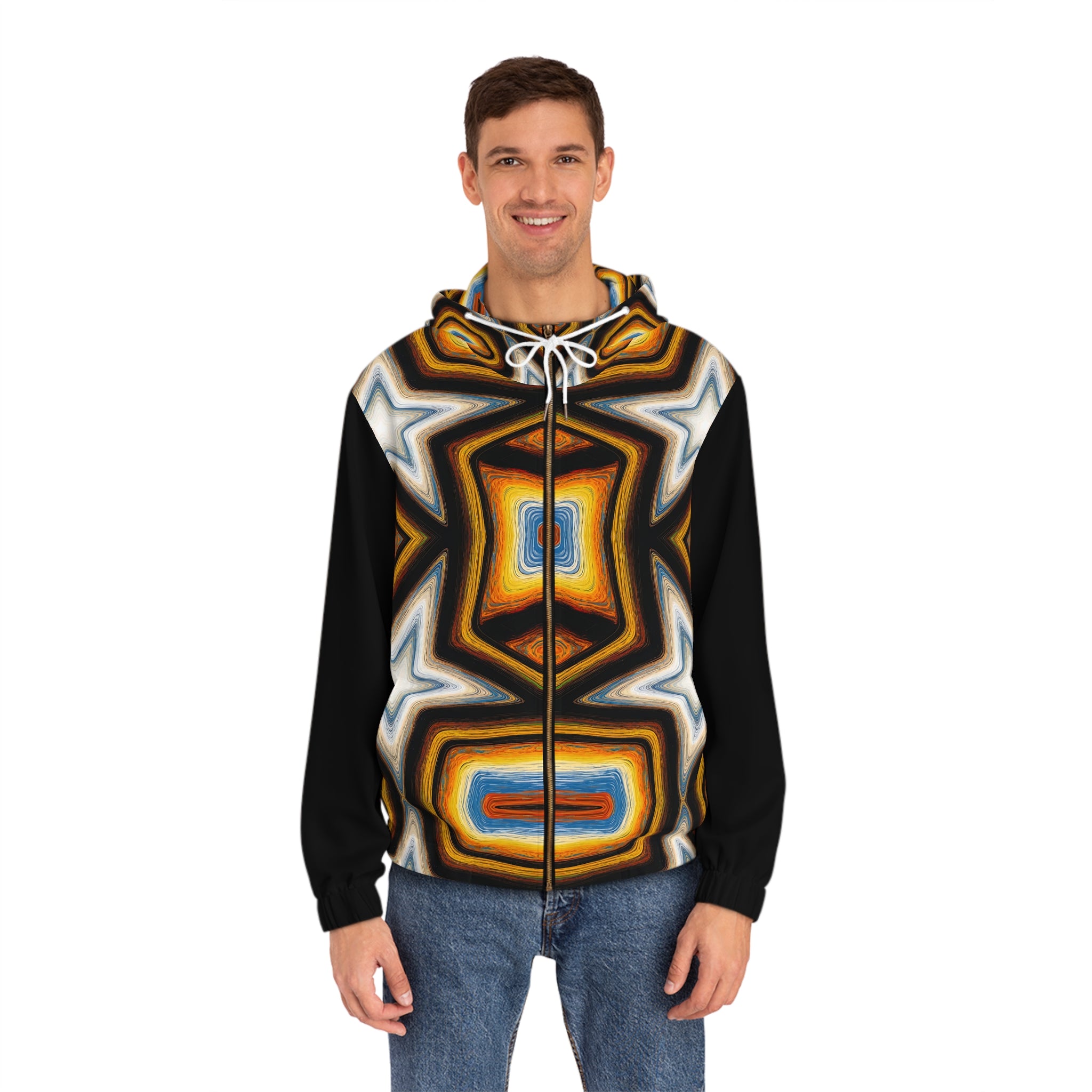 Man's Star Of Bethlehem Full-Zip Hoodie - Angel Body