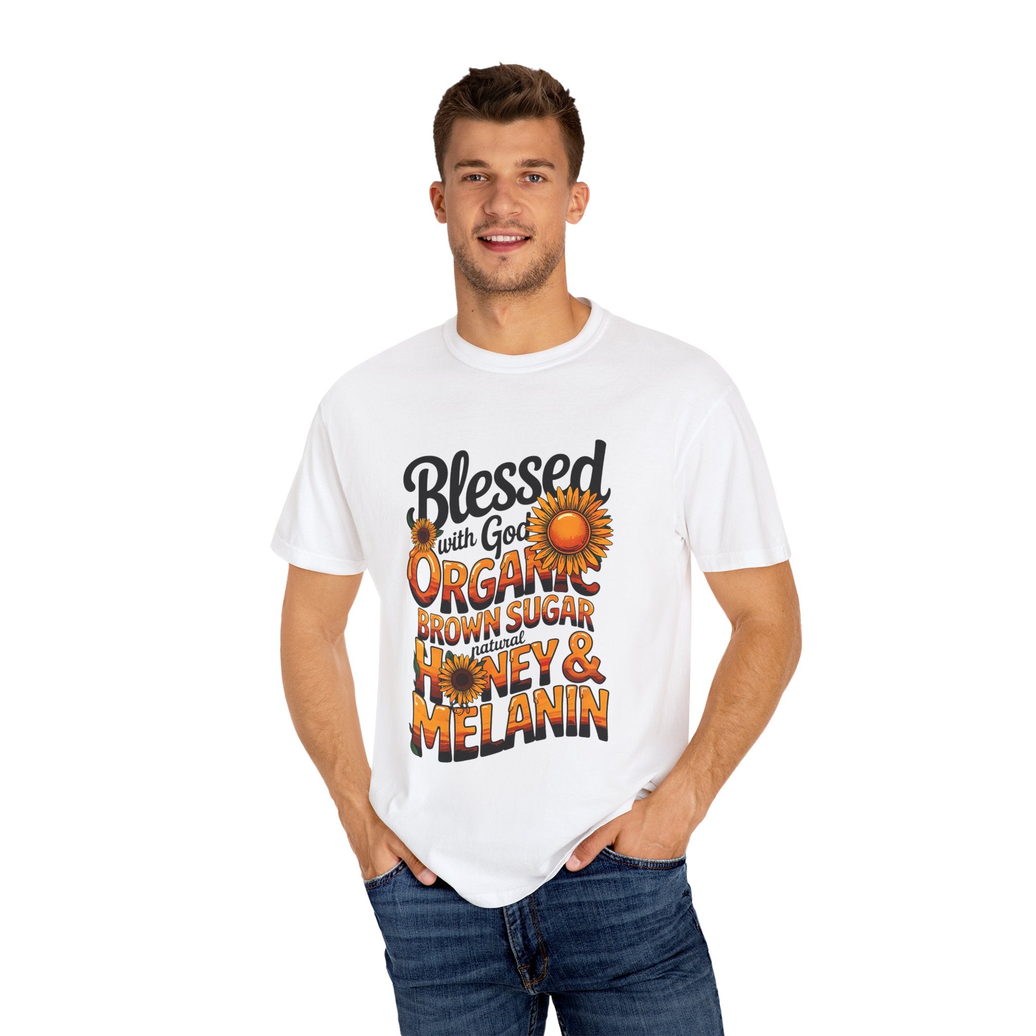 Blessed Organic Honey & Melanin T-Shirt for Positive Vibes