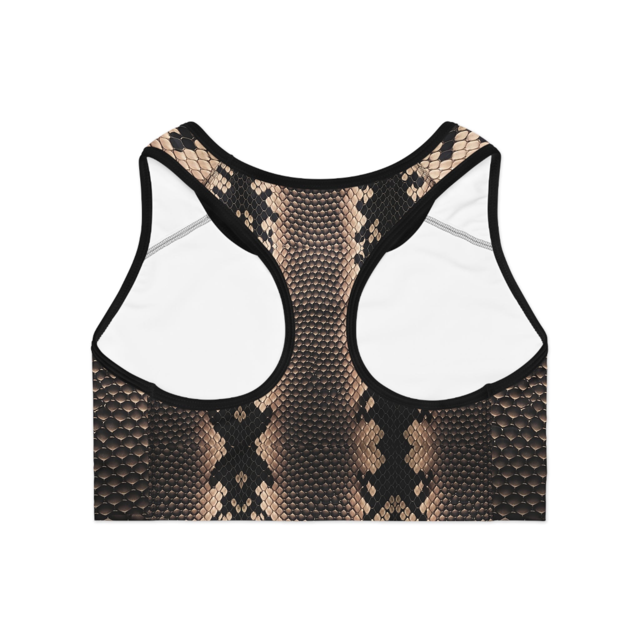 Stylish Python Print Sports Bra for Active Women - Angel Body