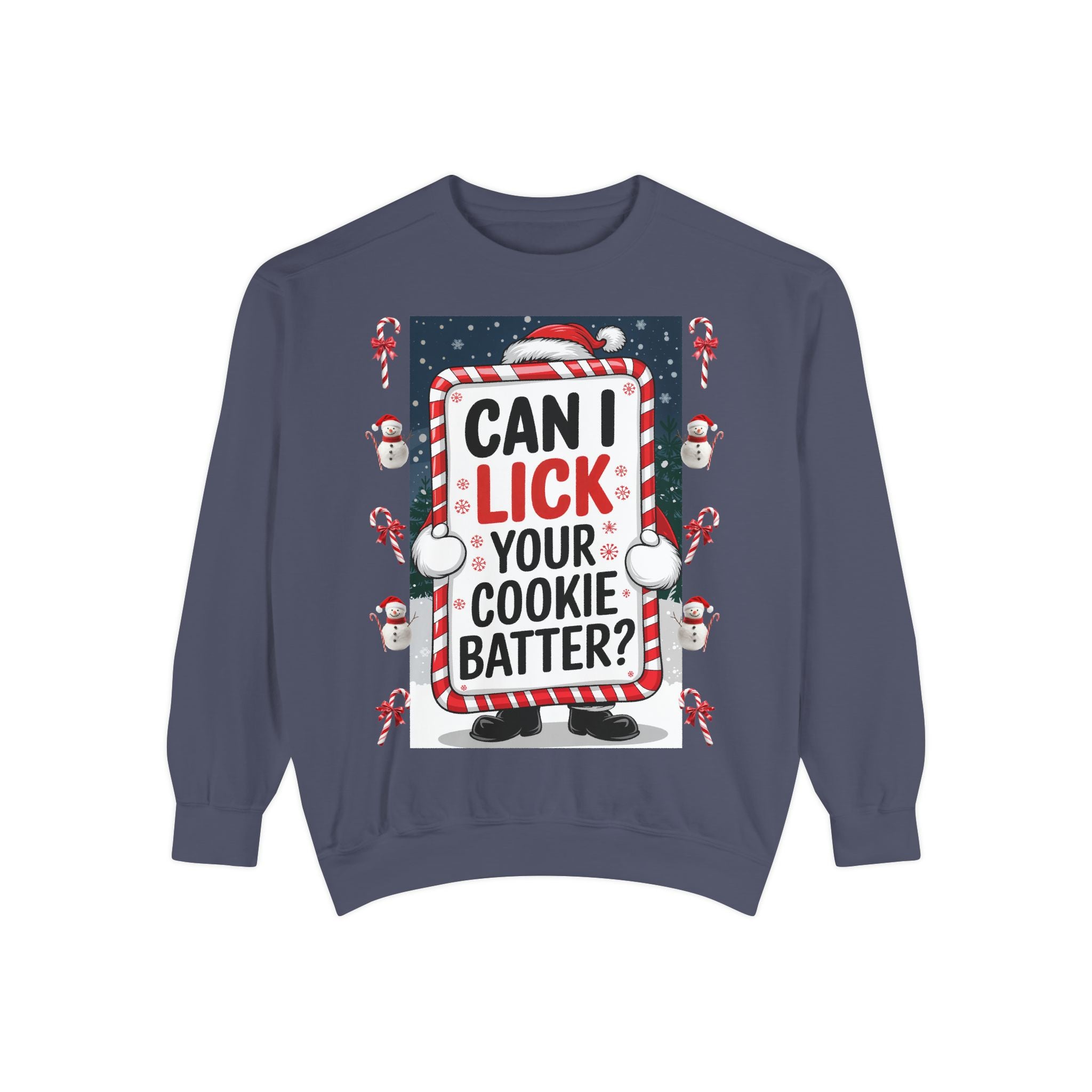 Funny Holiday Cookie Batter Sweatshirt - Unisex Christmas Sweatshirt - Angel Body