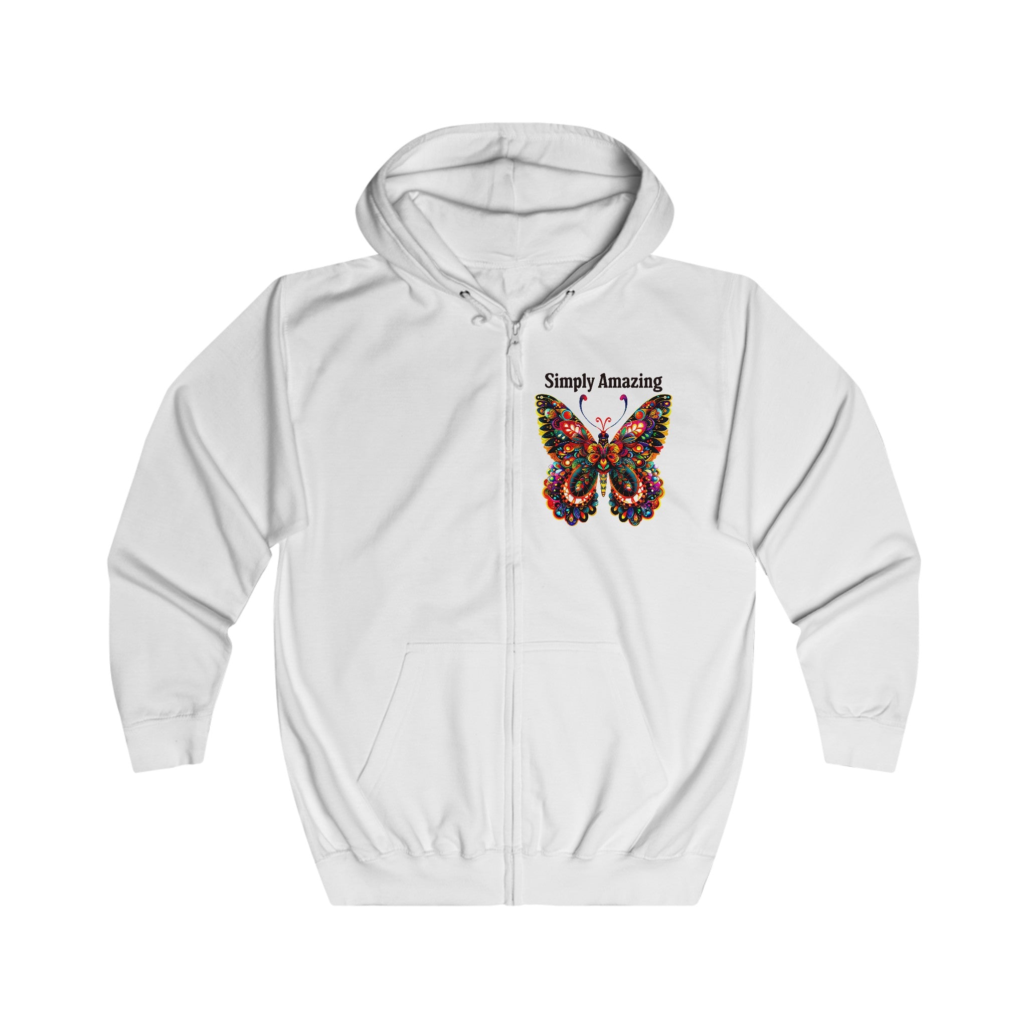 Unisex Full Zip Hoodie - Angel Body