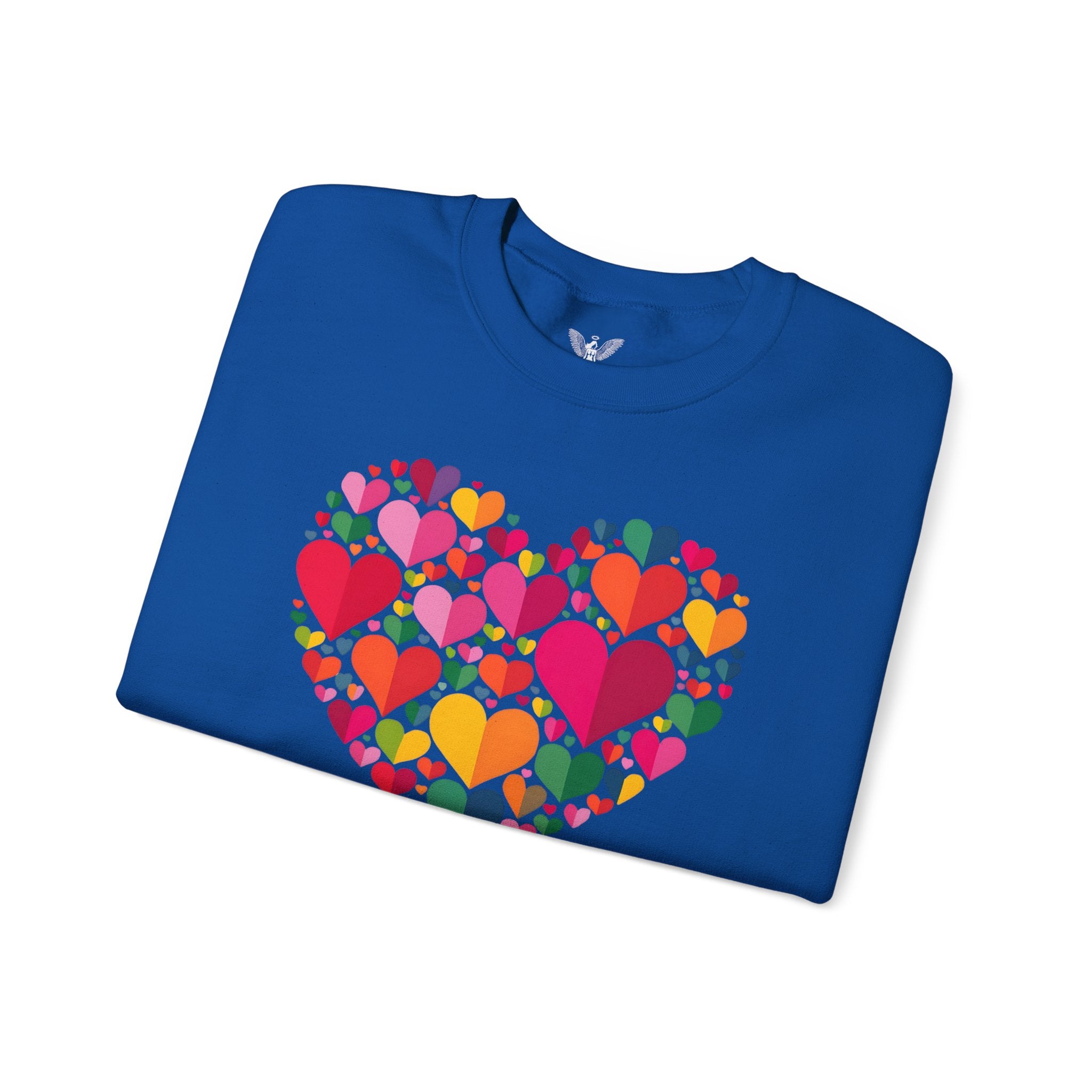 Have a Heart Unisex Sweatshirt - Colorful Valentine’s Day Crewneck for Comfort and Love - Angel Body