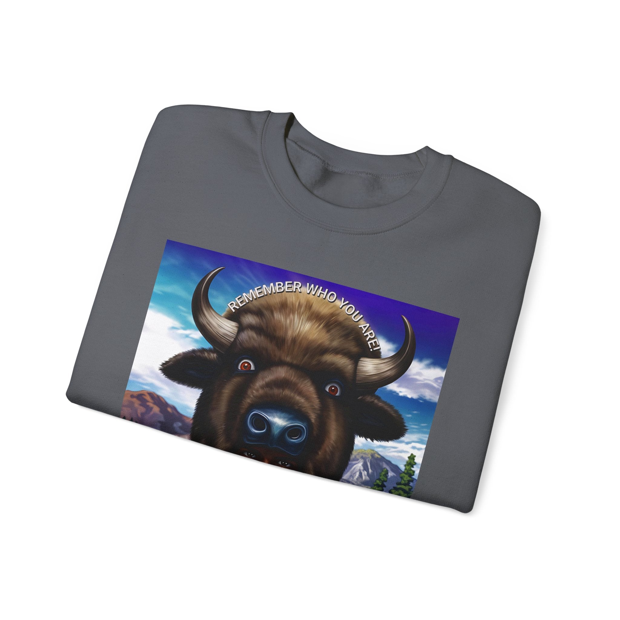 Native American Spirit Crewneck Sweatshirt - Unisex Heavy Blend™ - Angel Body