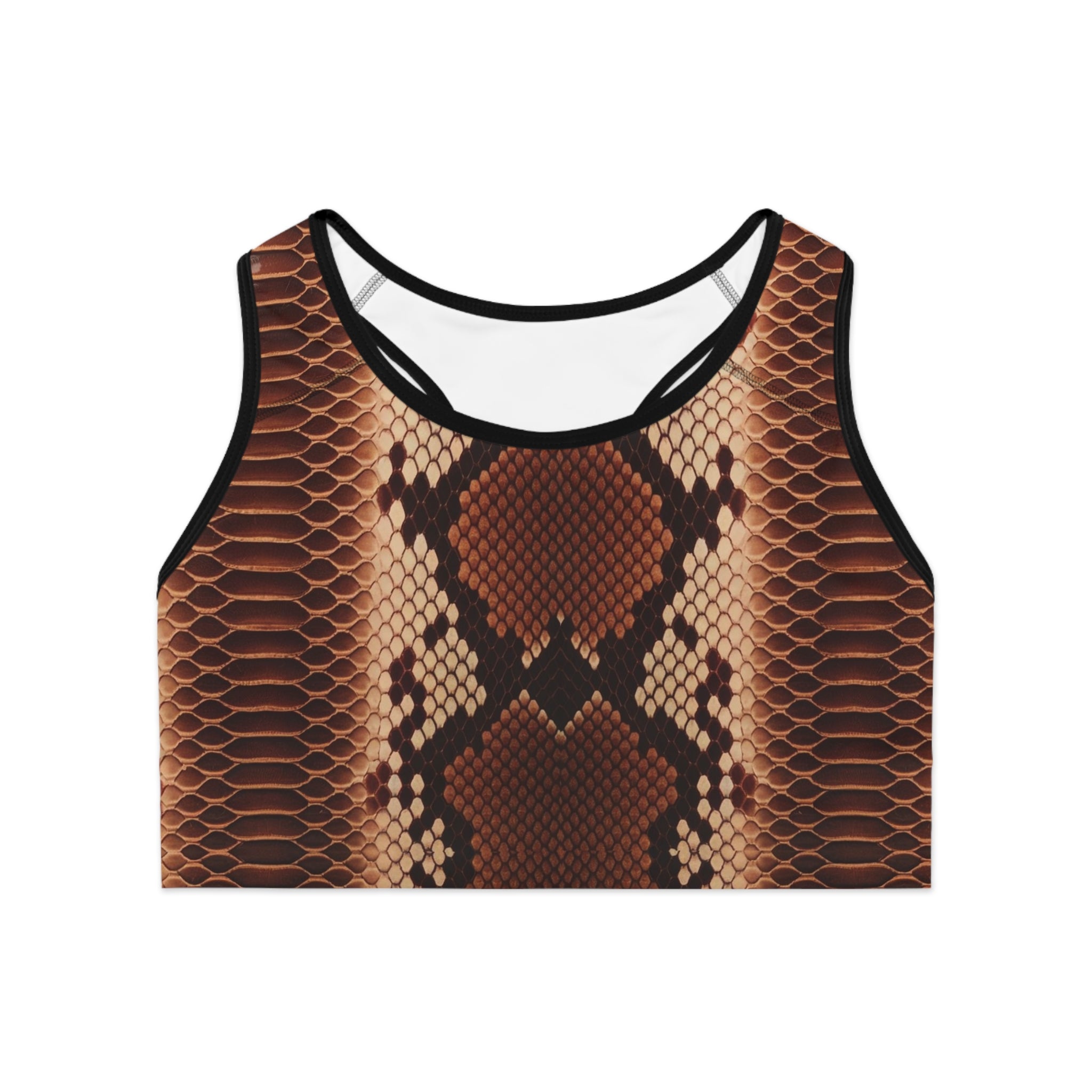 Wild Python Print Sports Bra for Fitness Enthusiasts