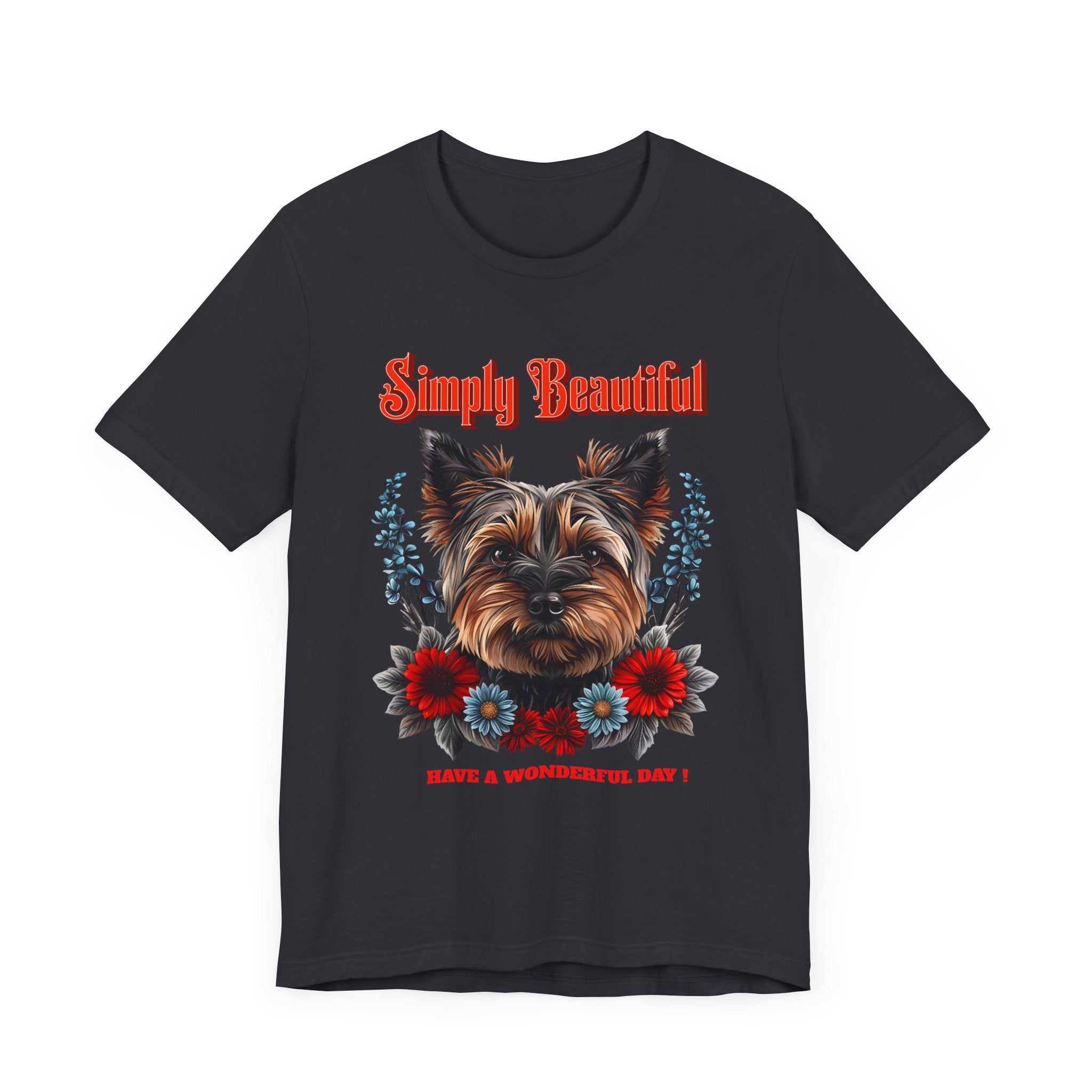 Unisex Jersey Short Sleeve Tee Simply Beautiful Yorkshire Puppy - Angel Body