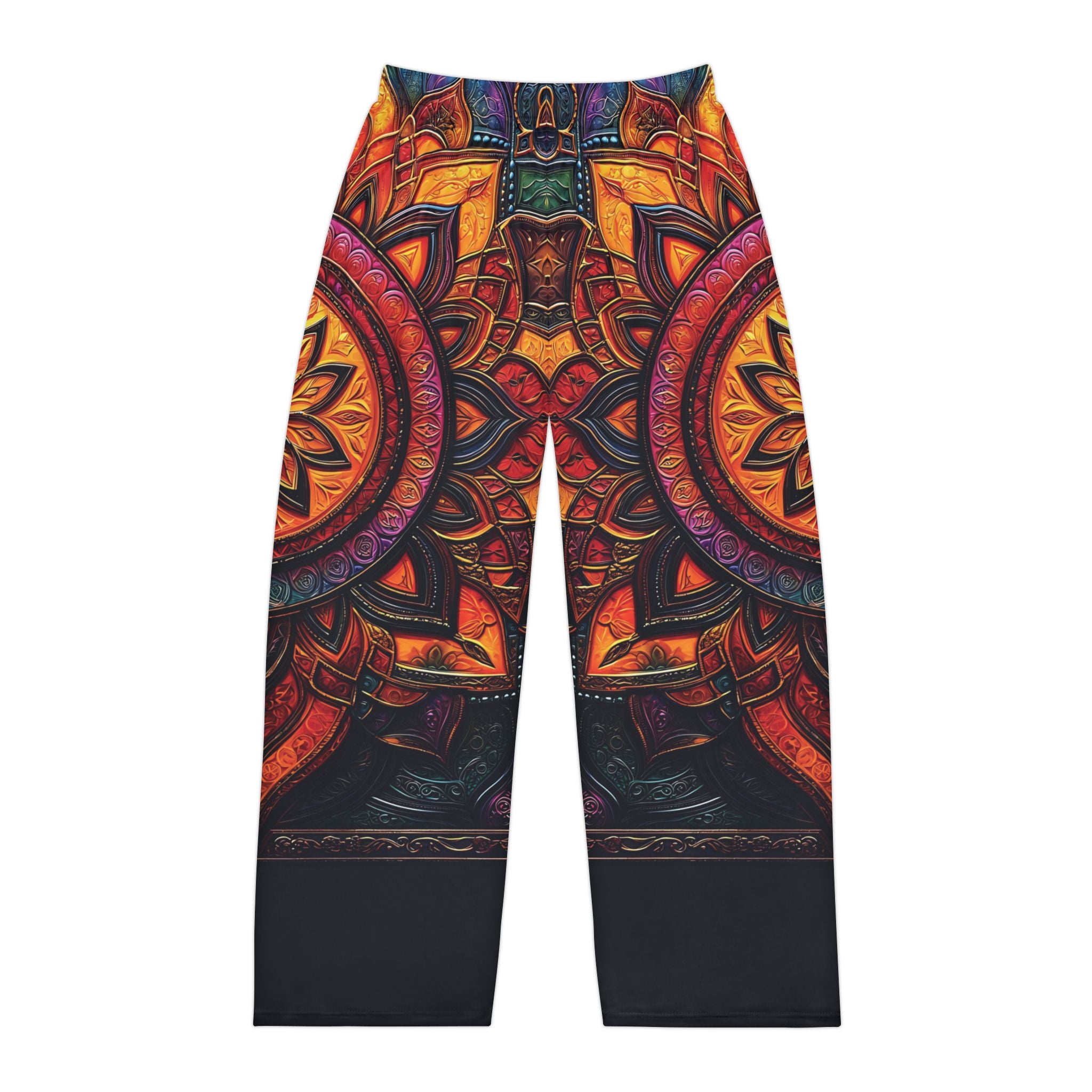 Vibrant Mandala Men's Pajama Pants for Relaxation & Comfort - Angel Body
