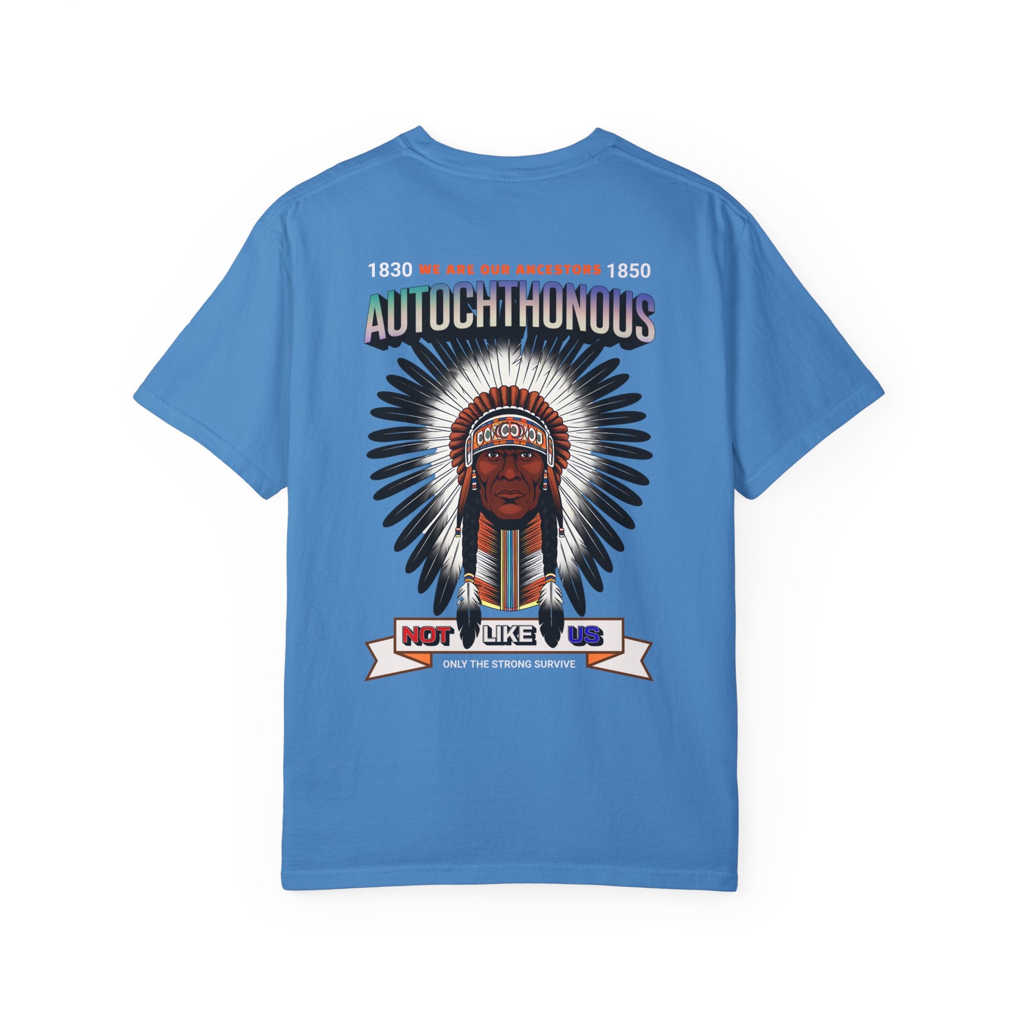 Autochthonous Unisex Garment-Dyed T-Shirt - We Are Our Ancestors 1850 - Angel Body