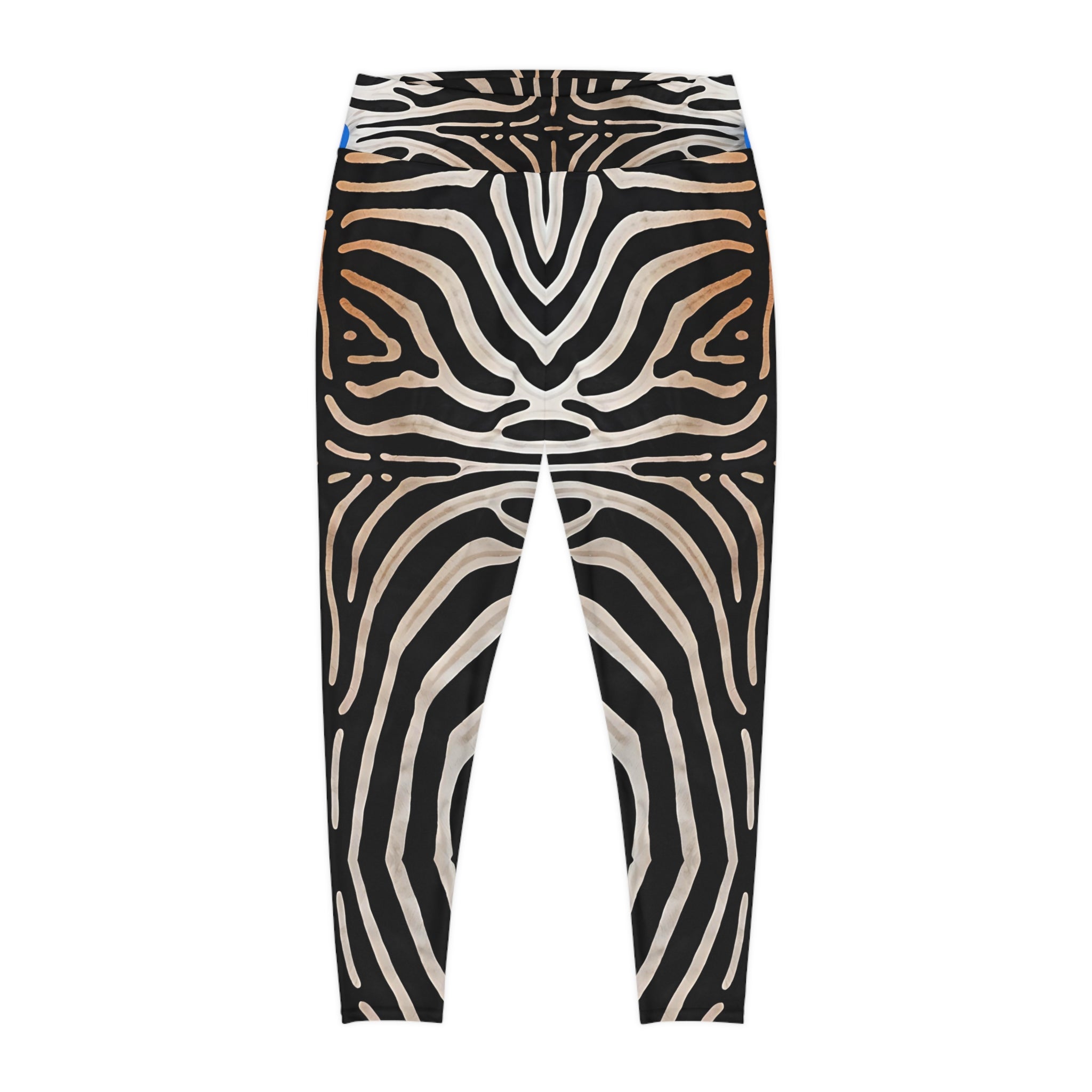 Abstract Zebra Plus Size Leggings - Stylish & Comfortable Athletic Wear - Angel Body
