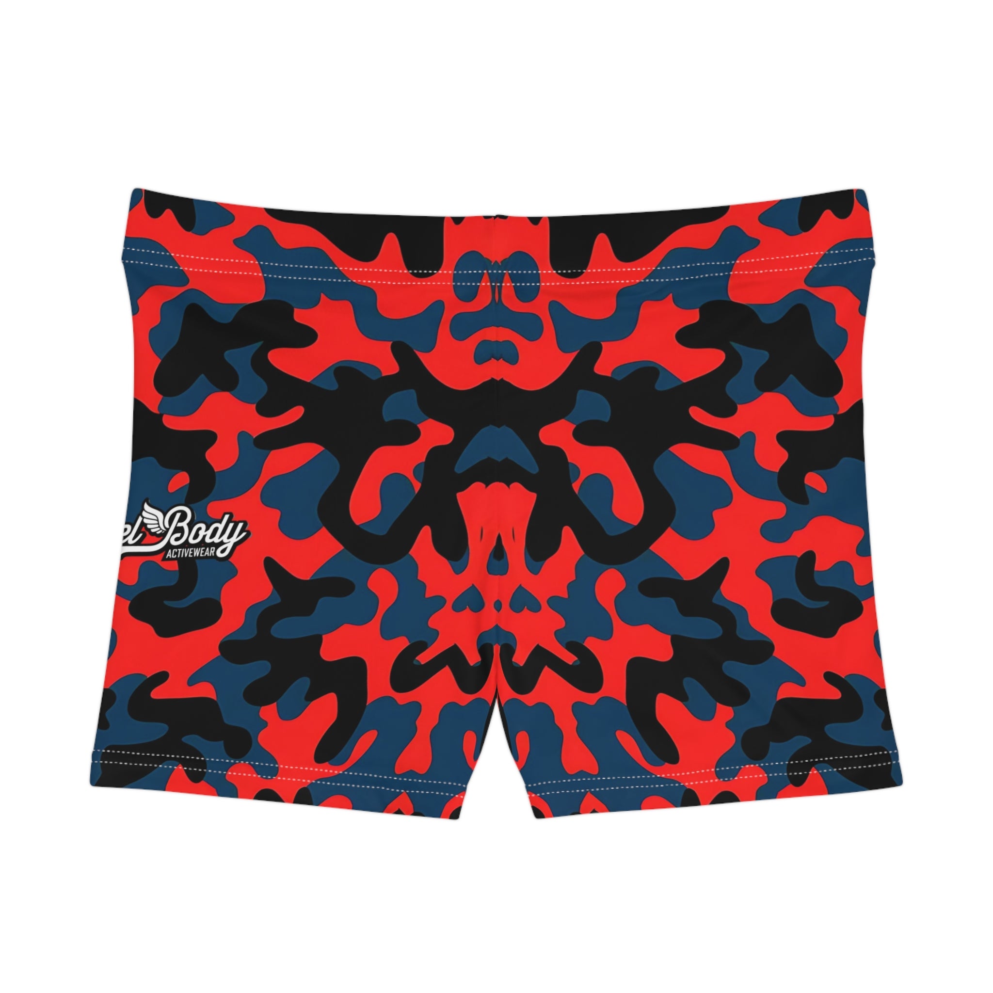 Bold Camo Women's Active Shorts for Fitness and Leisure - Angel Body
