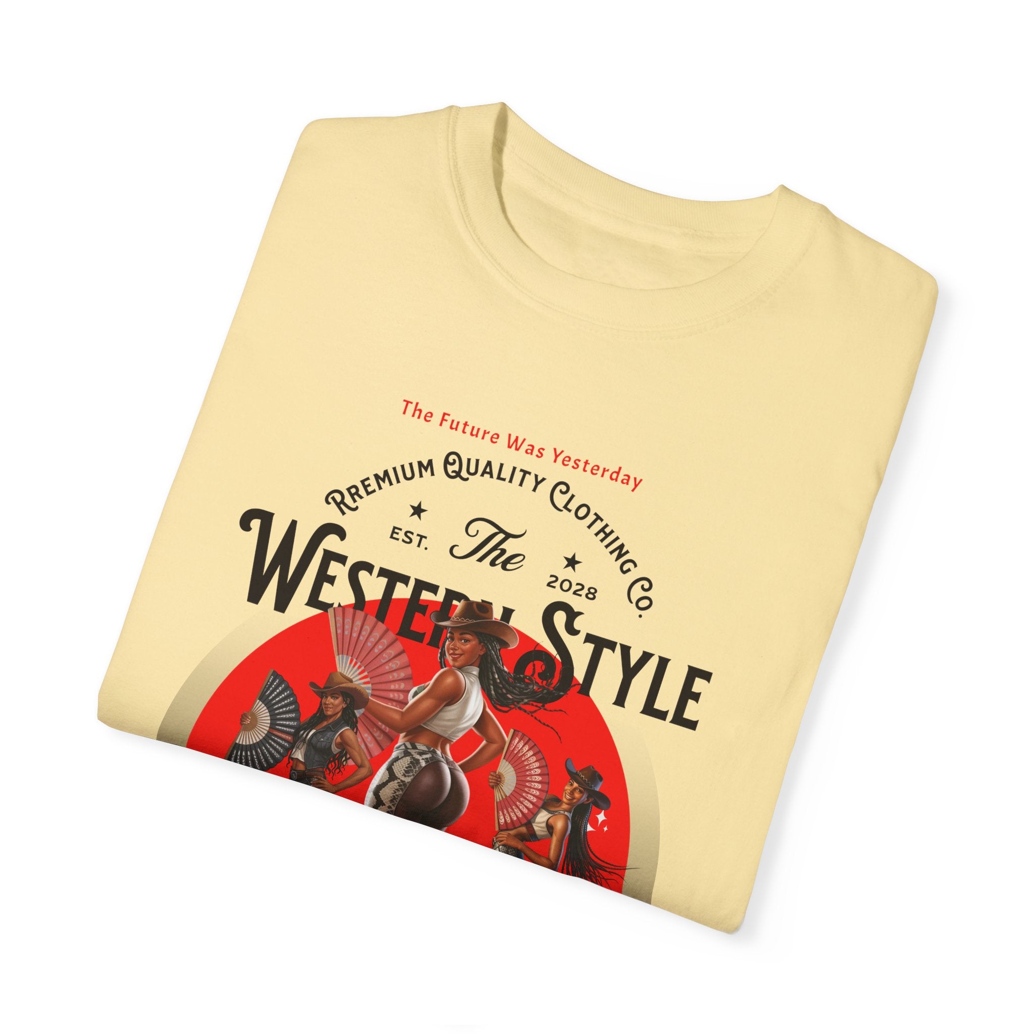 Vintage Western Style T-Shirt - Unisex Graphic Tee for Country Lovers - Angel Body