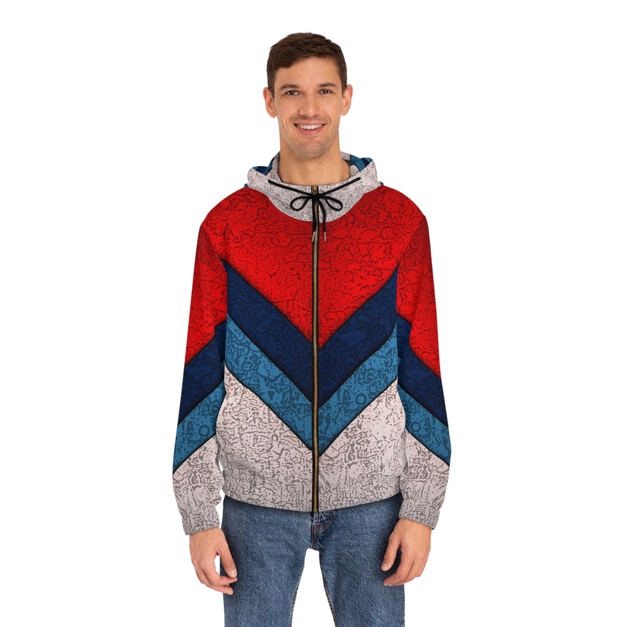 Full-Zip Hoodie Eye Got You Graphic Trendy Men's - Angel Body