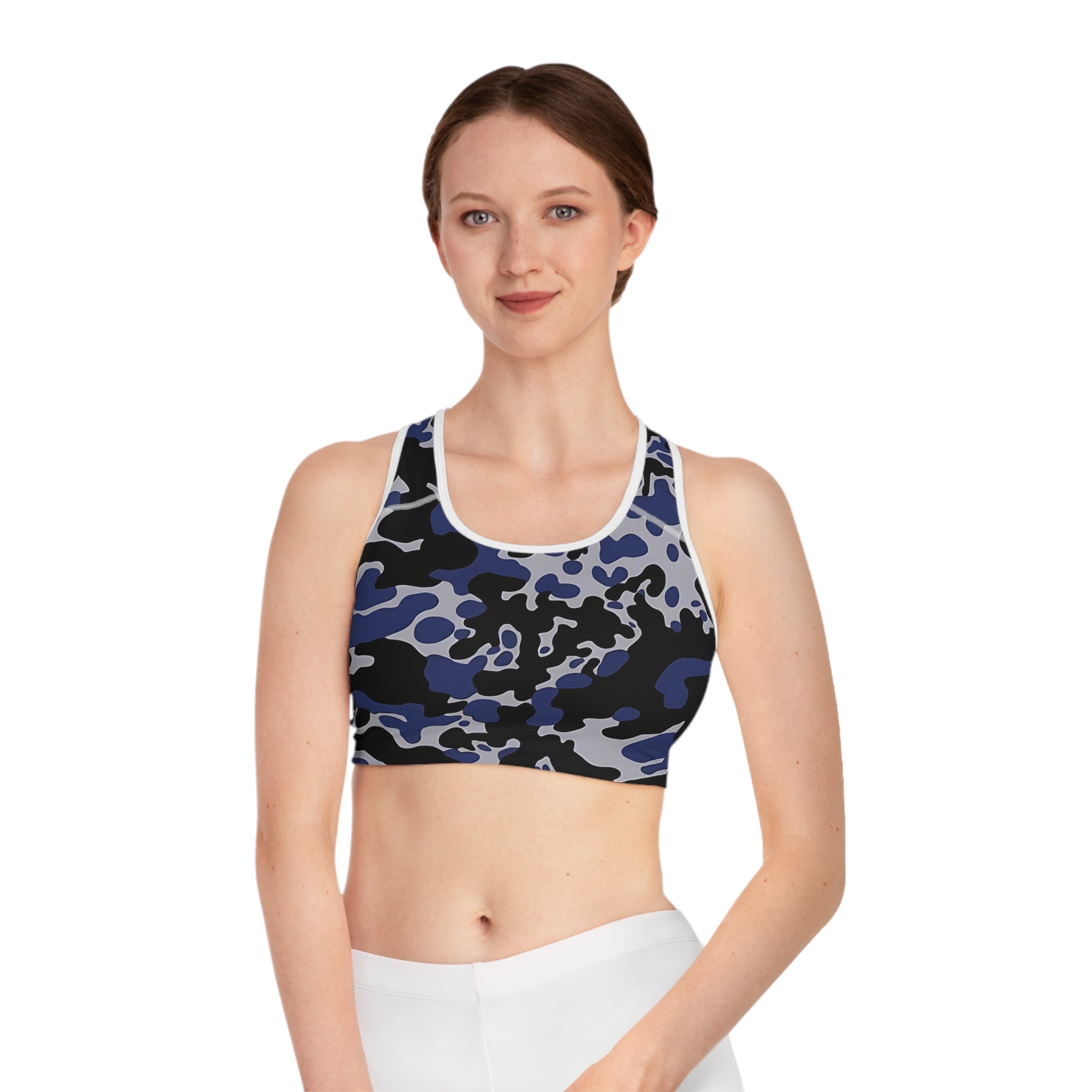Camo Sports Bra - Stylish Athletic Hoodie for Active Women